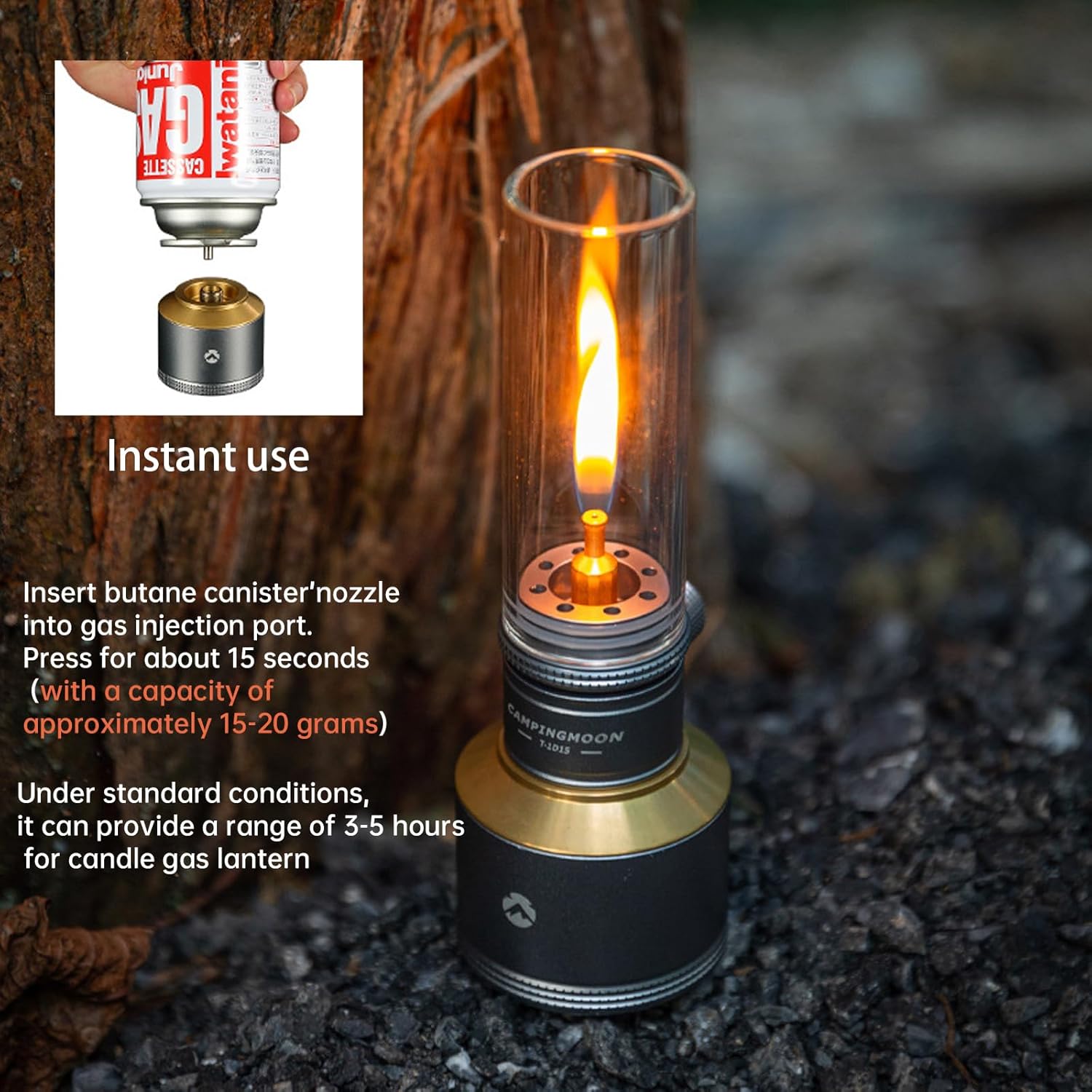 Campingmoon Lanterna a Gas da Campeggio per Esterni - immagine 4