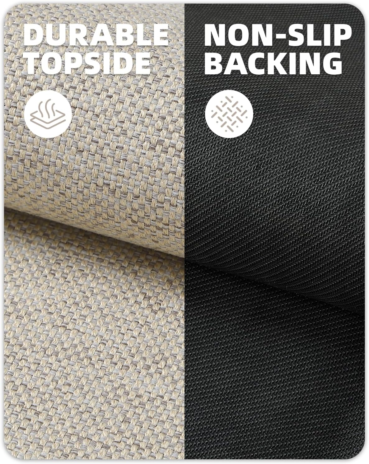 Color&geometry Tappeto Cucina Antiscivolo Lavabile 61x183cm, Beige - immagine 5