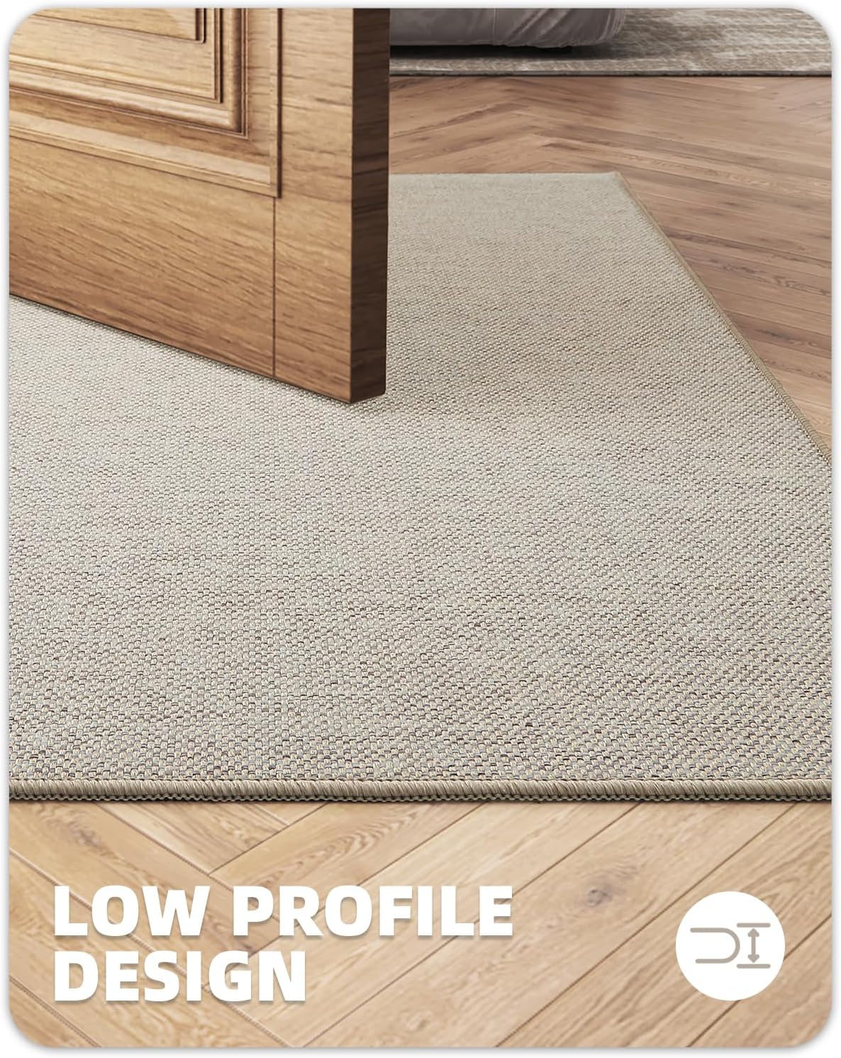 Color&geometry Tappeto Cucina Antiscivolo Lavabile 61x183cm, Beige - immagine 8