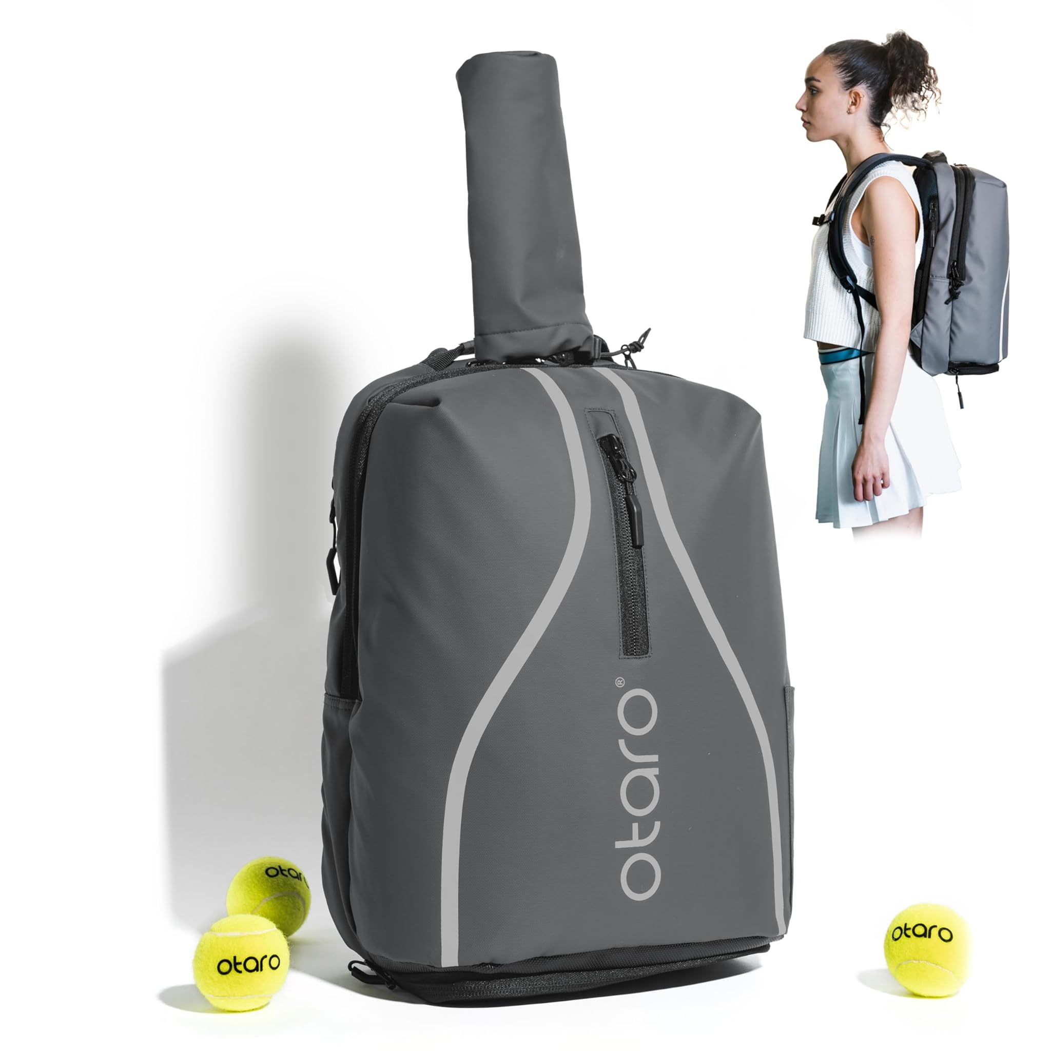 Otaro ® Borsa e Zaino Tennis Elegante