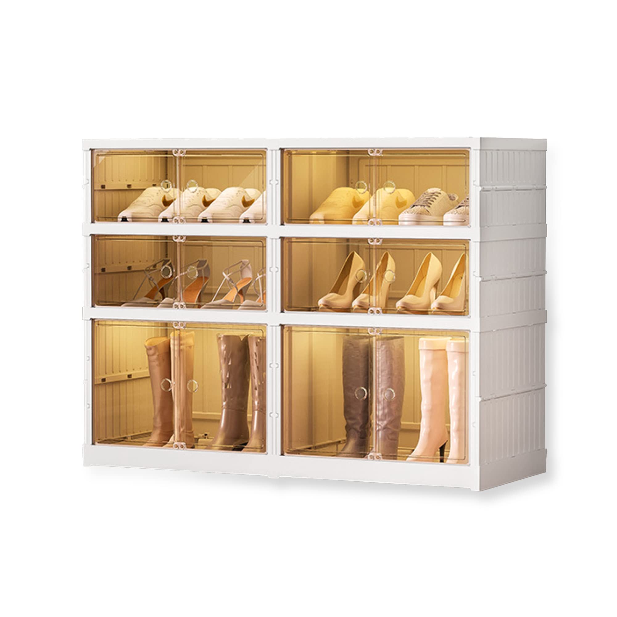 Magic Select Scarpiera Pieghevole 3 Livelli, Bianco