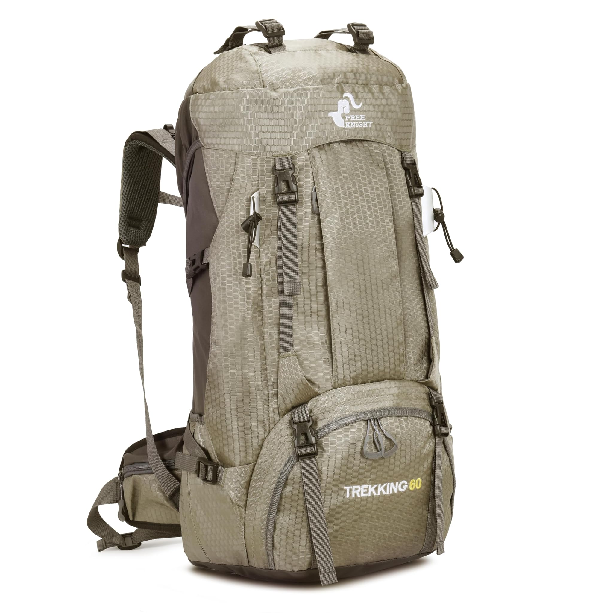 Bseash Zaino da Trekking 60L Impermeabile