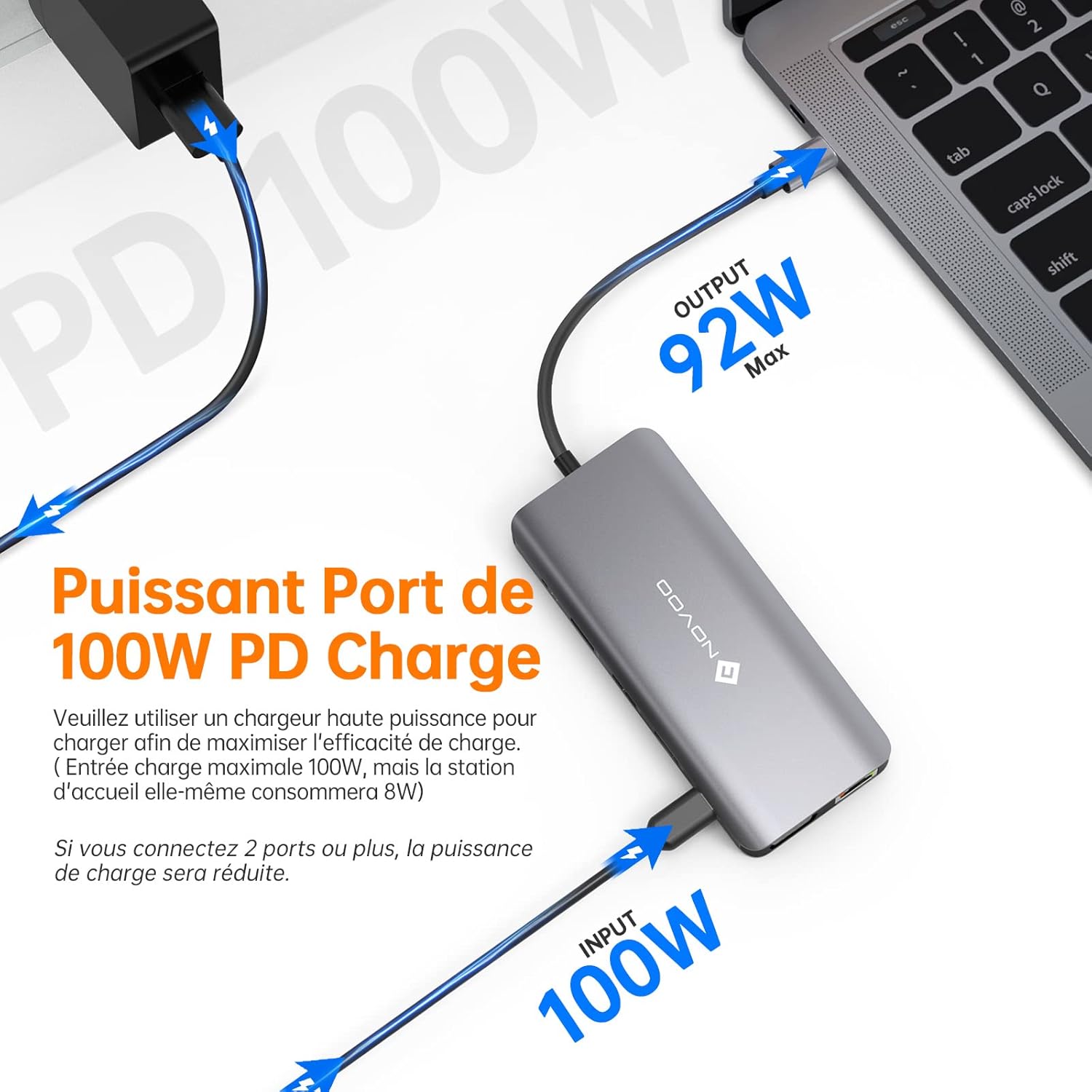 Novoo Docking Station Multiporta 12 in 1 USB-C - immagine 4