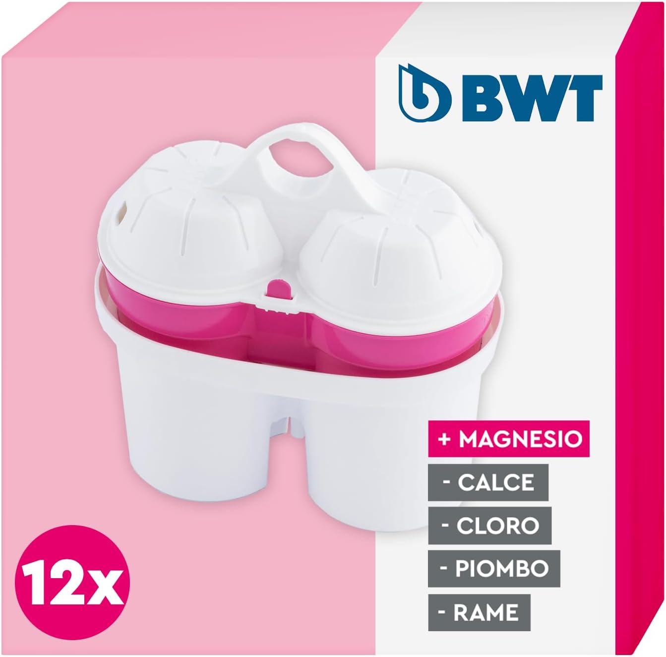 Bwt 814530-A Cartucce Filtranti, Bianco, 12 Pezzi