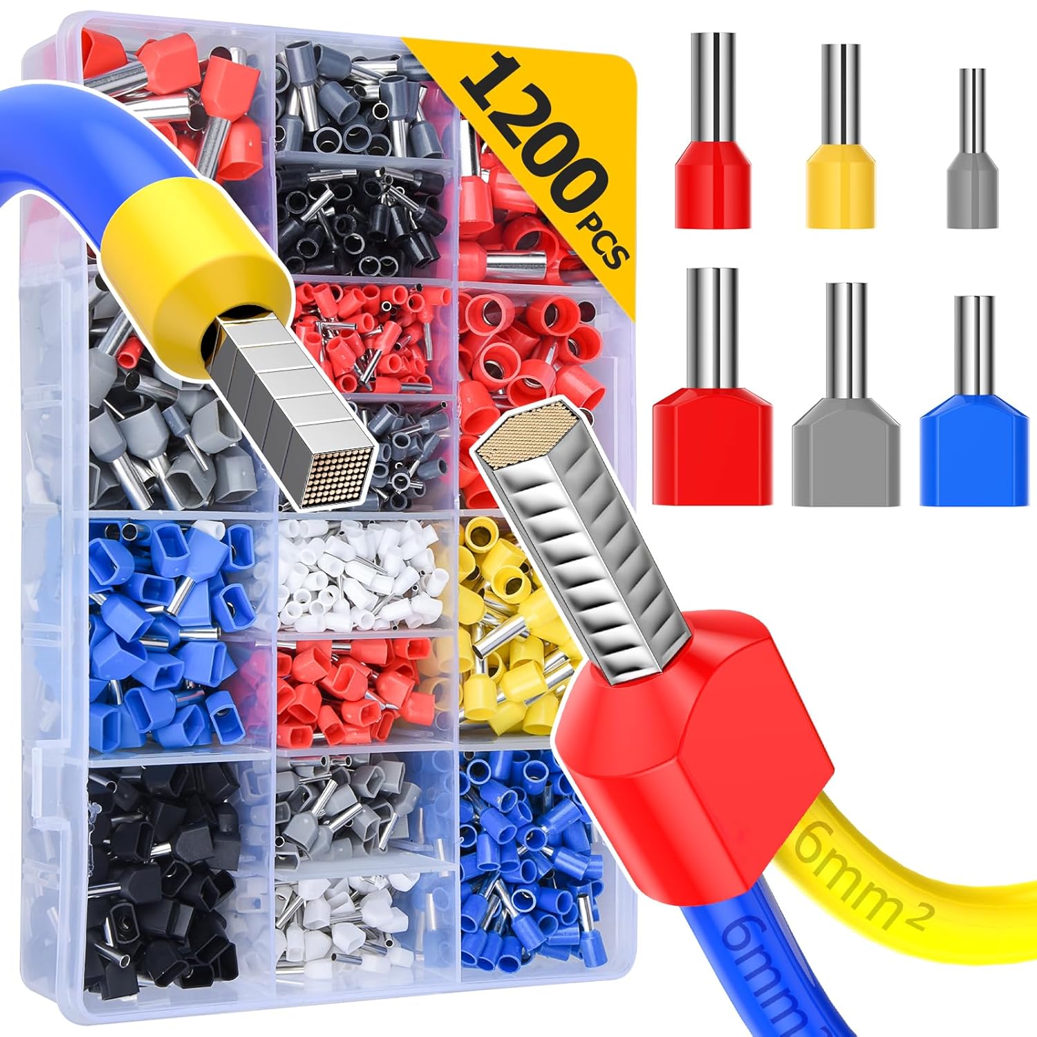 Preciva Terminali Elettrici 1200 Pezzi - immagine 1