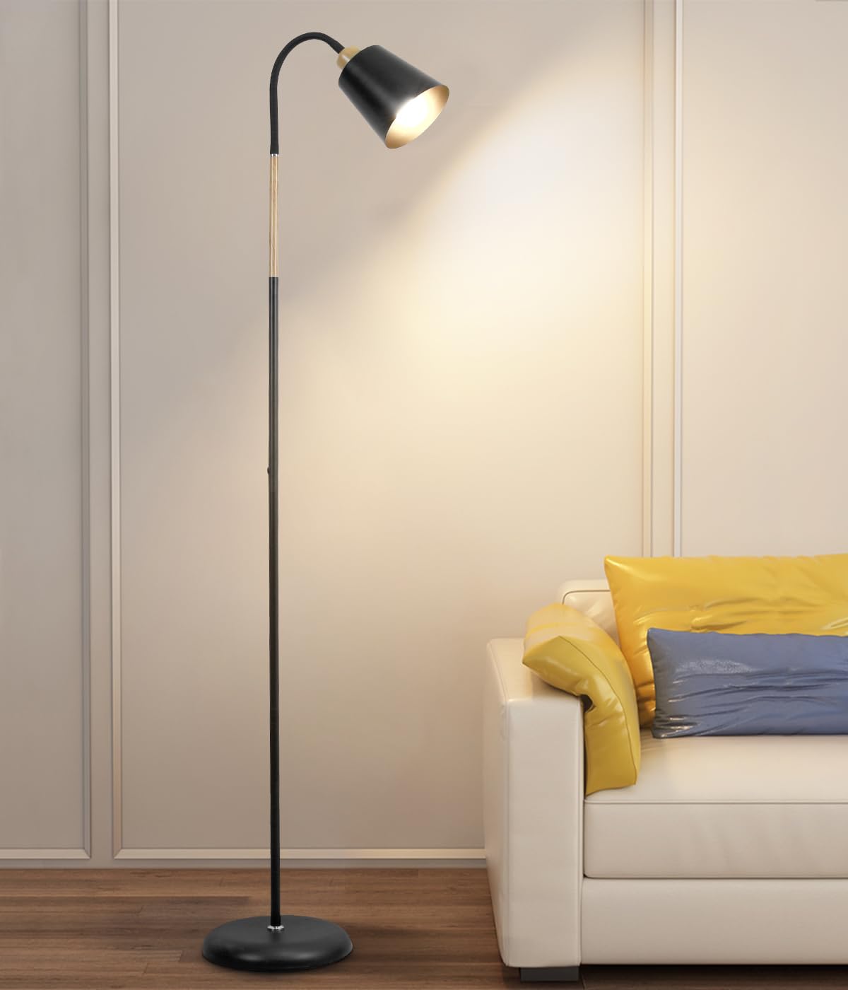 ANTENLICHT VILI - Lampada da Terra Orientabile E27, Nera