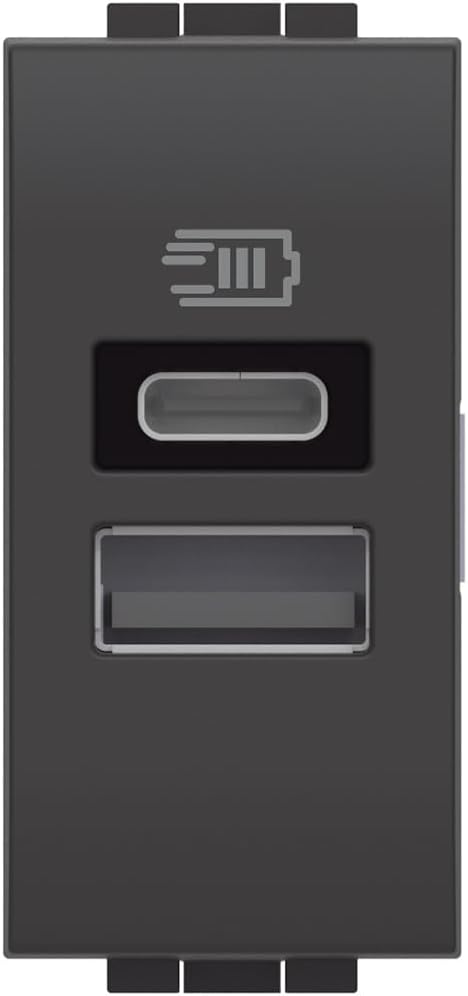 Bticino L4191AC Caricatore USB Tipo A e C 15W - immagine 1
