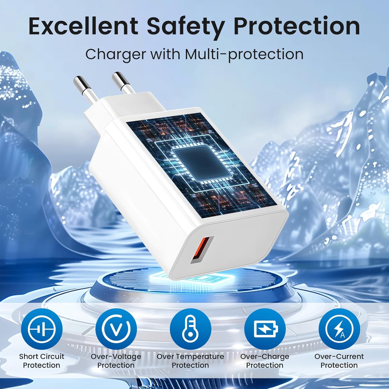 Caricatore USB Rapido 120W con Cavo USB-C 2M - immagine 2