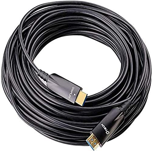 Dtech Cavo Fibra Ottica HDMI 31m 4K 30Hz, Nero