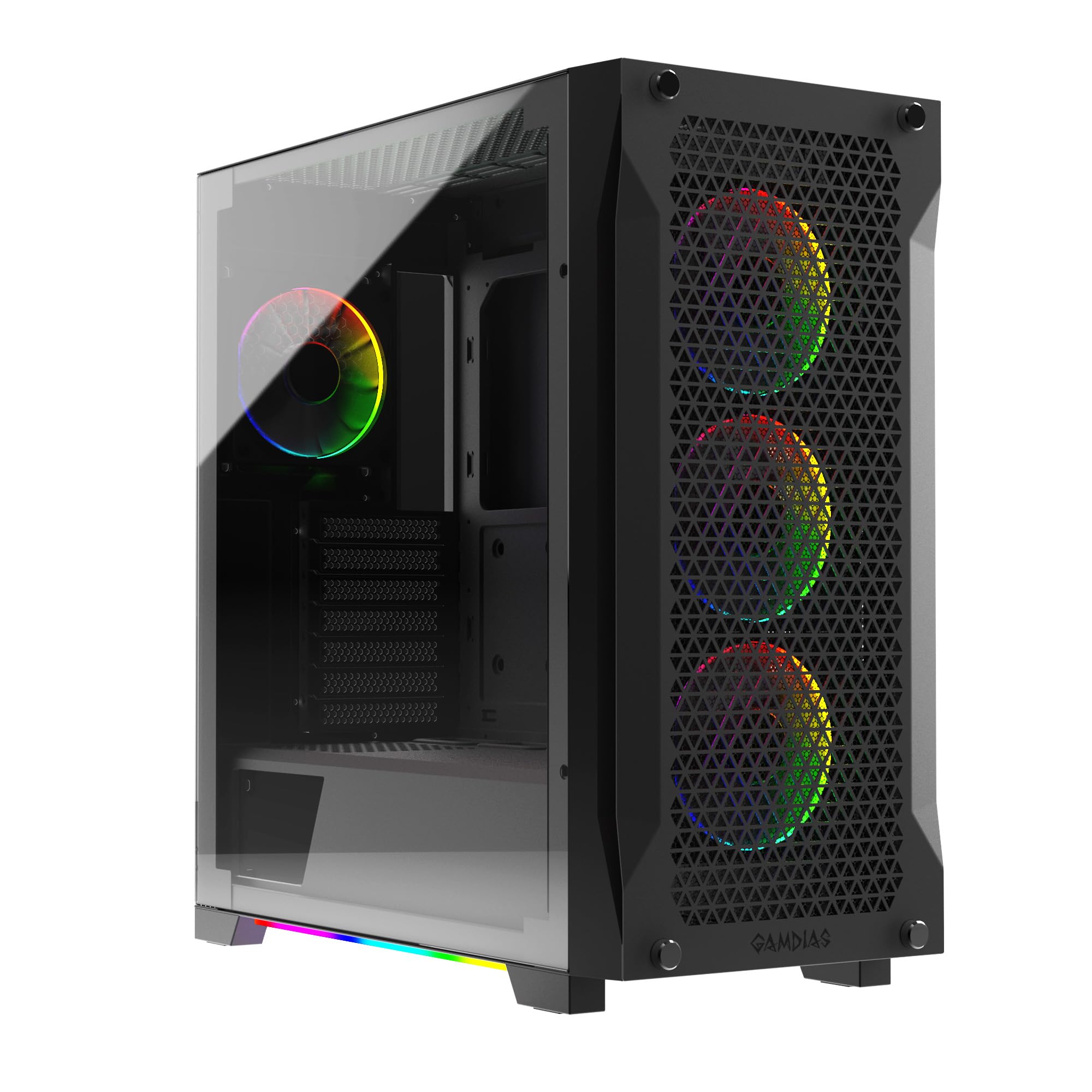 Gamdias ATHENA P1 ATX Mid-Tower Gaming PC Case, Nero