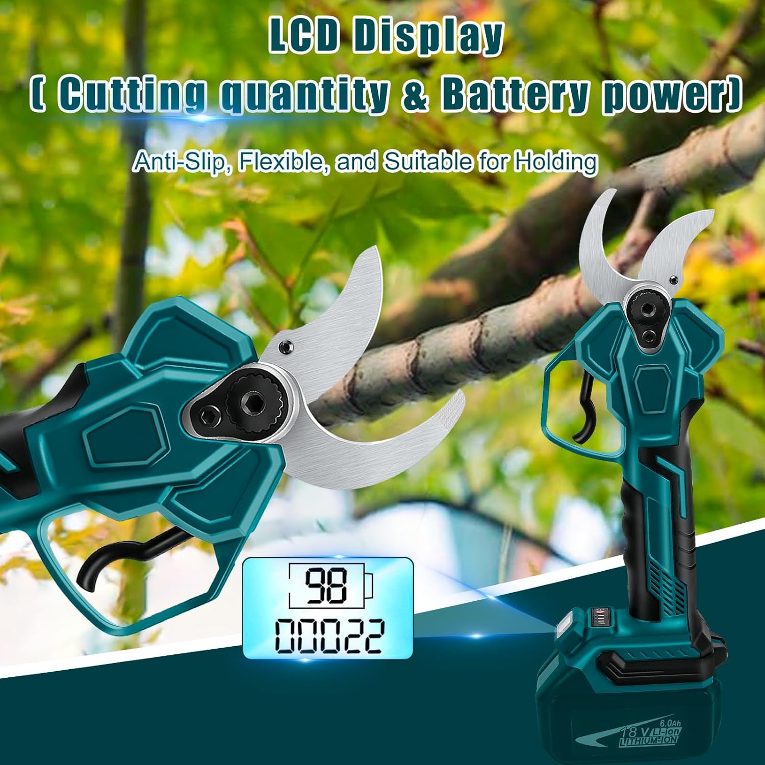 Troncarami a Batteria 65mm con Display LCD - immagine 5