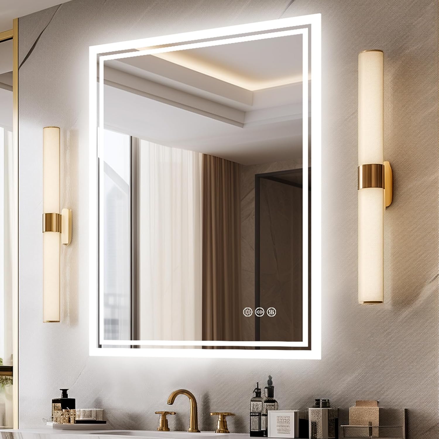 Luvodi Specchio Bagno Retroilluminato LED 50x70cm - immagine 1
