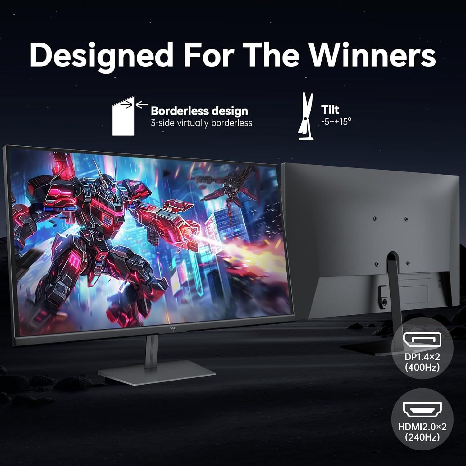 Ktc Gaming Monitor 24.5" Fast IPS FHD 400Hz - immagine 5