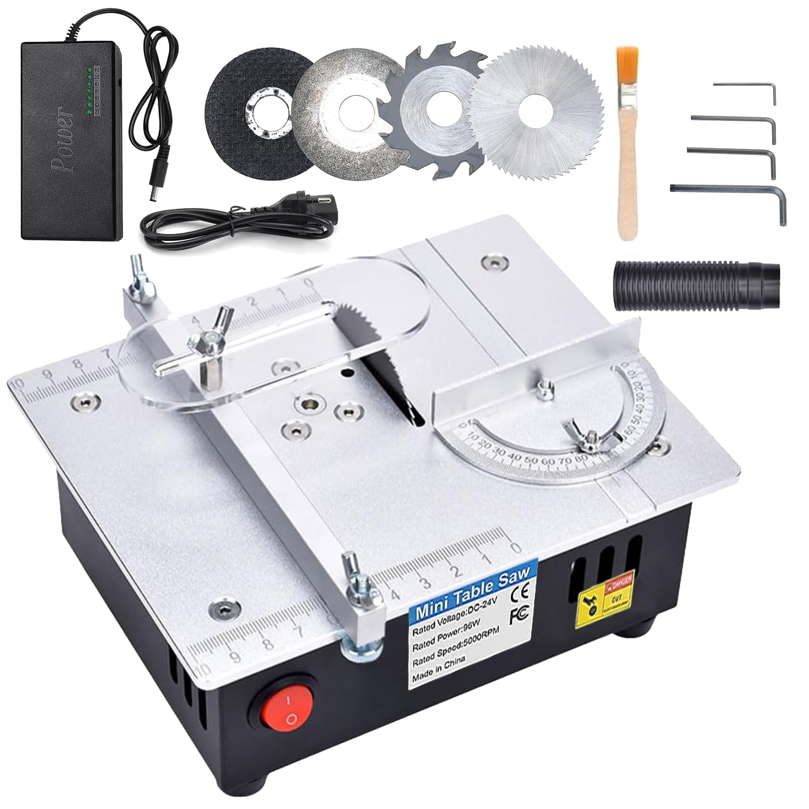 Mini Sega Circolare da Tavolo 96W con 4 Lame
