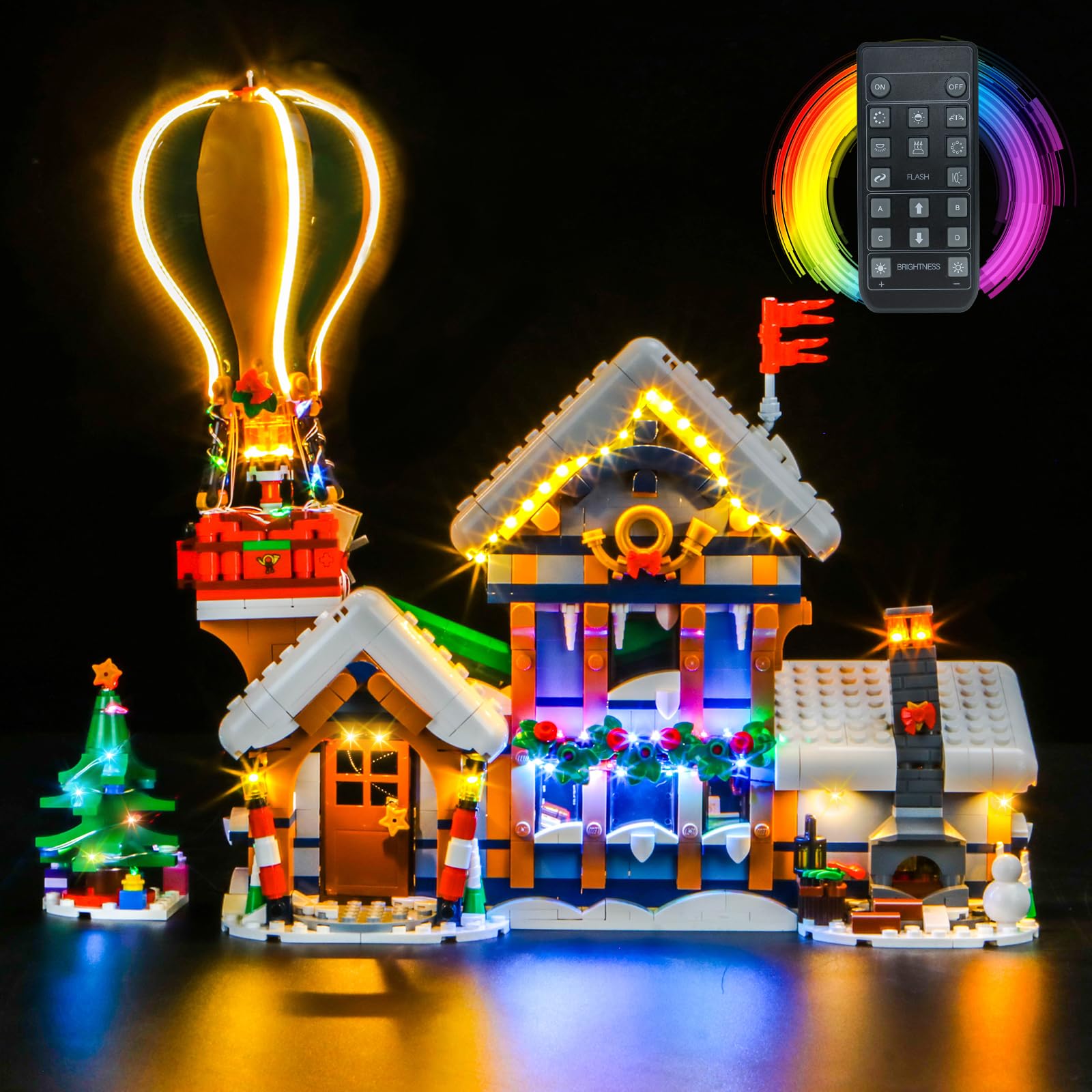 BrickBling Kit Luci LED per Lego Santa's Post Office 10339