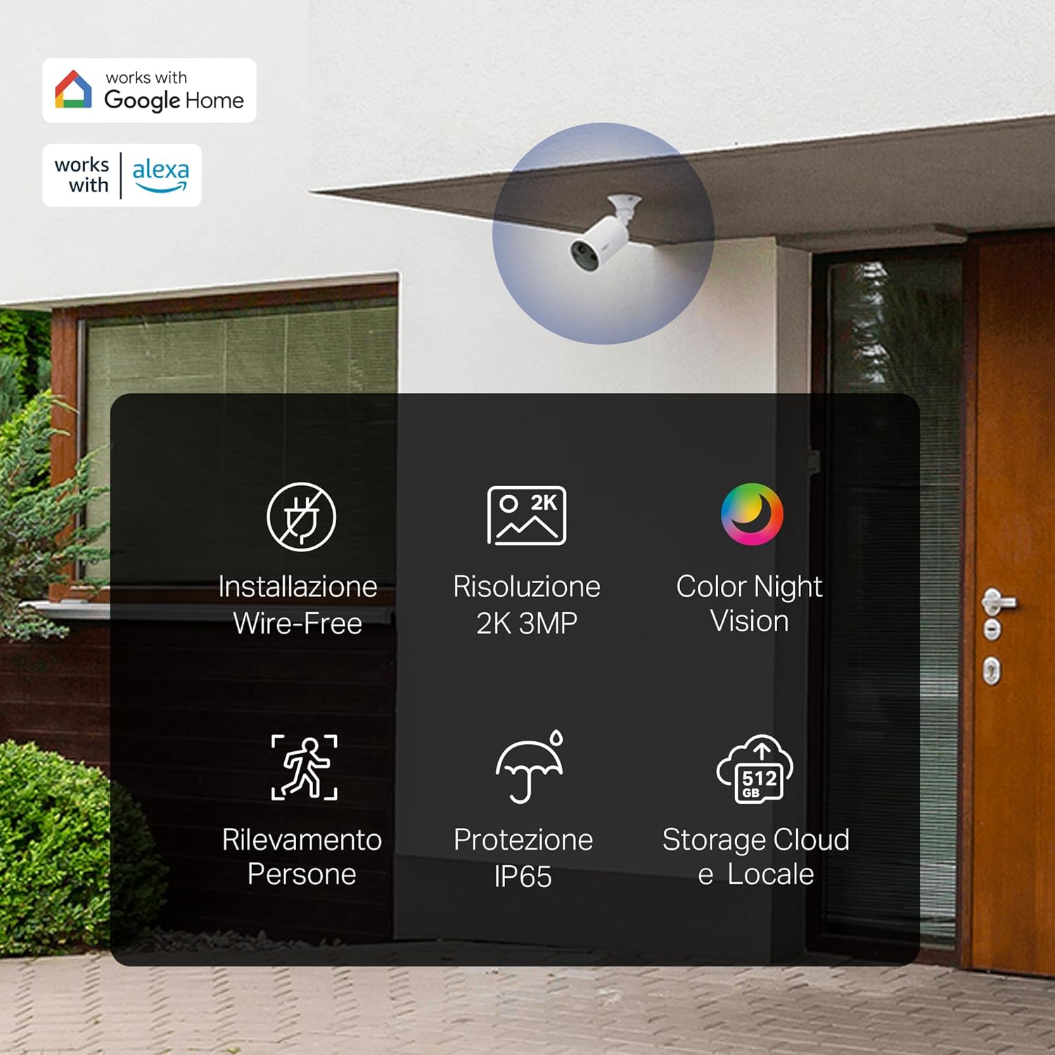 Tapo C410 Telecamera Wireless 2K 3MP (4 pz) - immagine 2