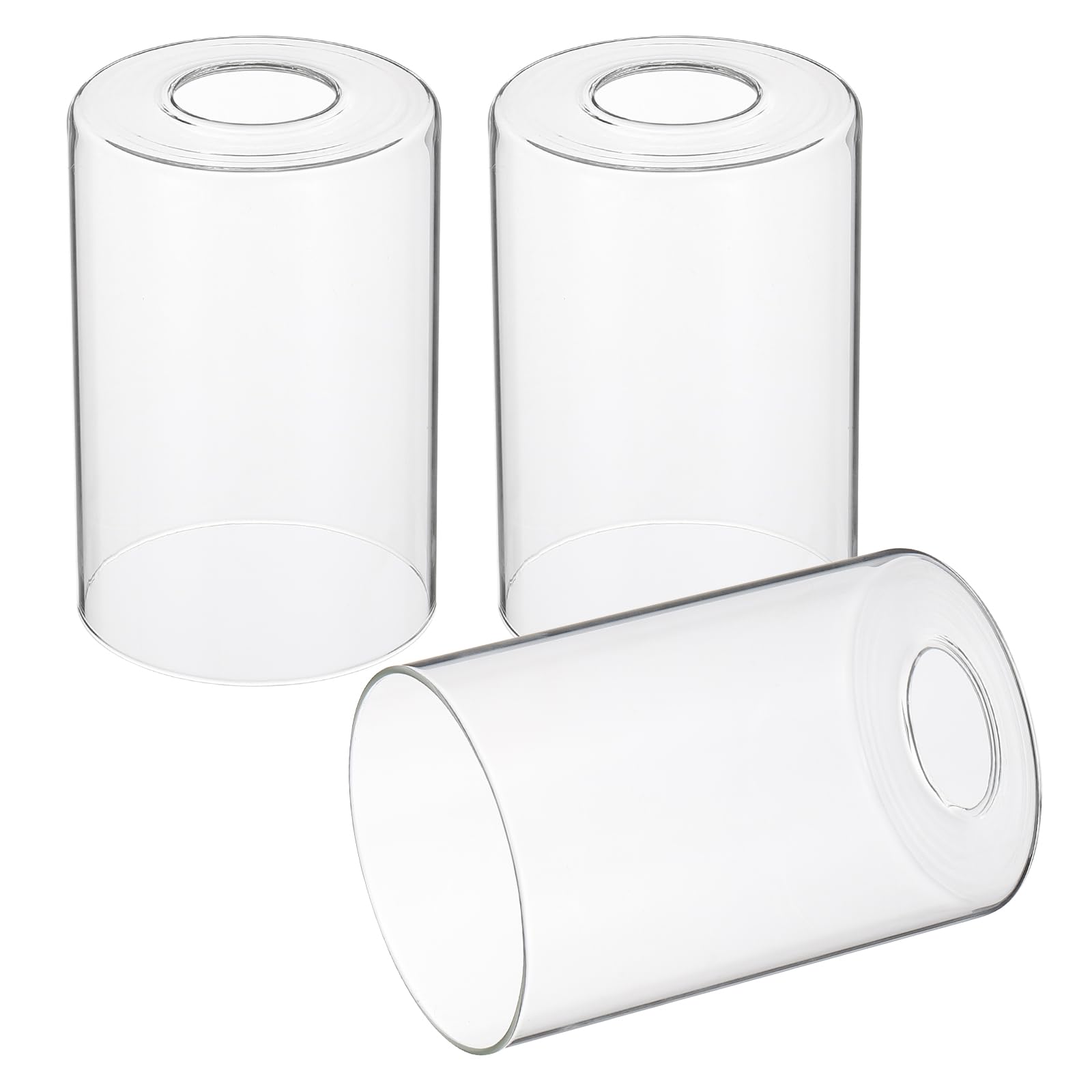 Patikil 3pz Paralumi in Vetro Trasparente 6x4 Pollici