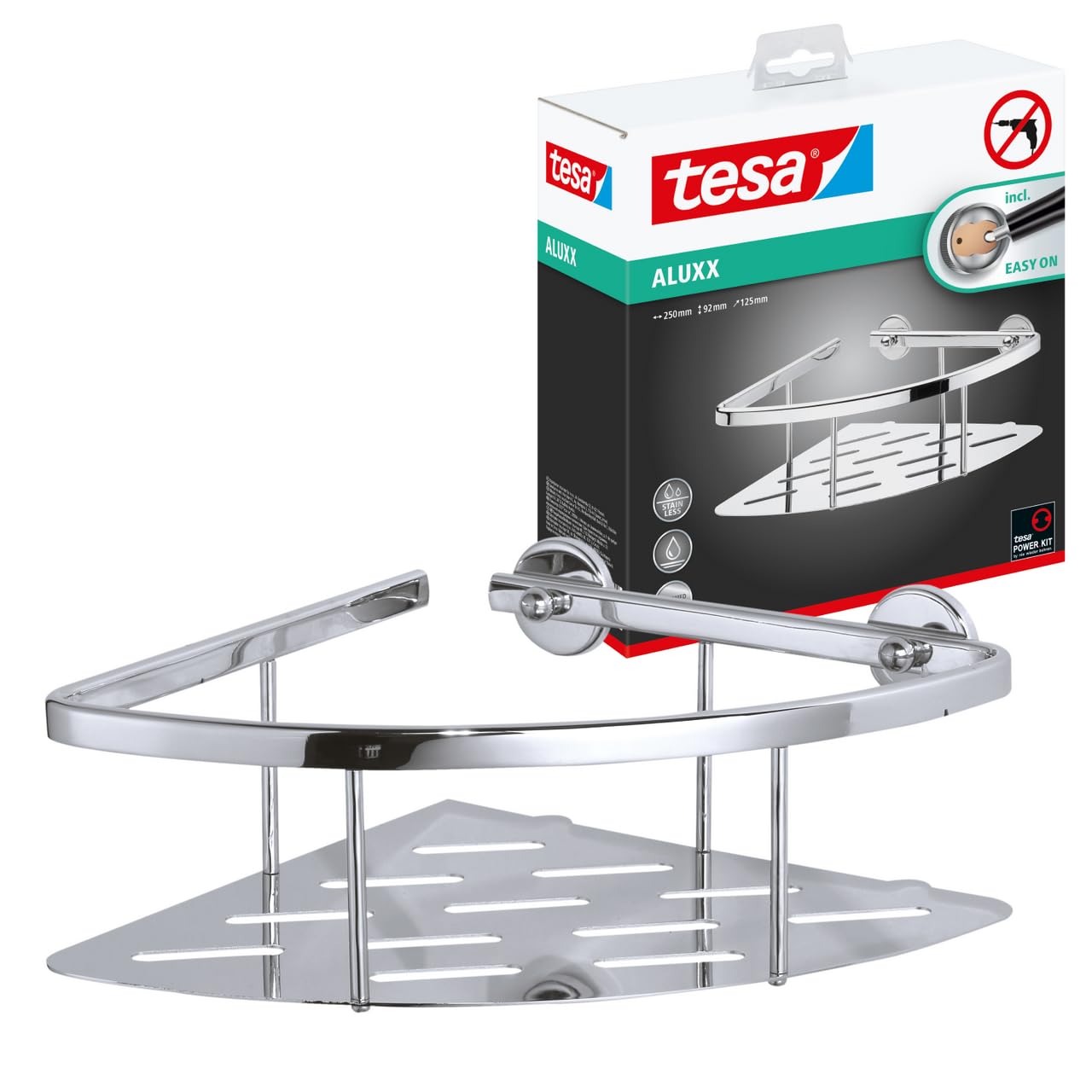 tesa Aluxx Corner Basket Single