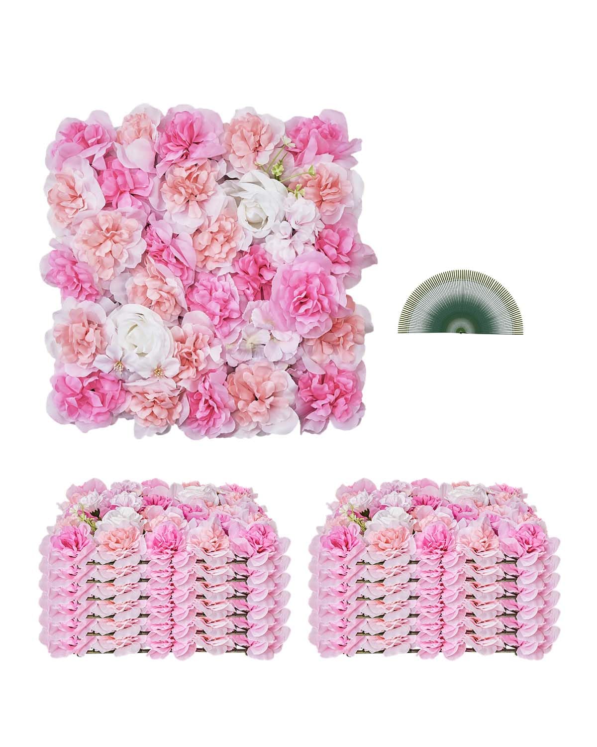 Vevor Pannello da Parete Fiori 3D 380x380mm 12 Pezzi