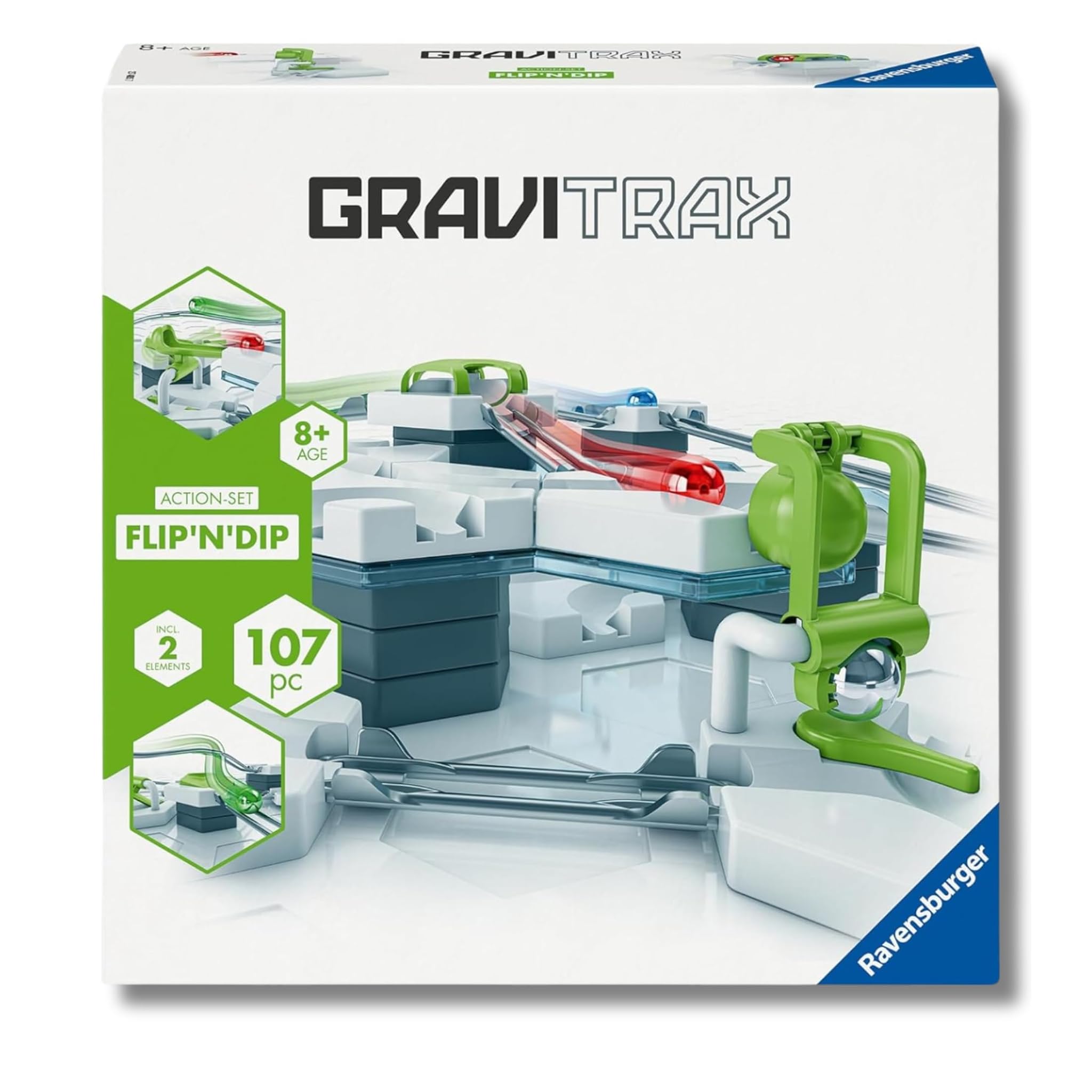 Ravensburger - Gravitrax Actionset FlipnDip 107 Pezzi