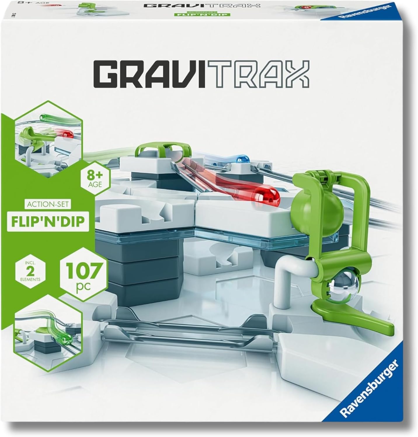 Ravensburger - Gravitrax Actionset FlipnDip 107 Pezzi - immagine 1
