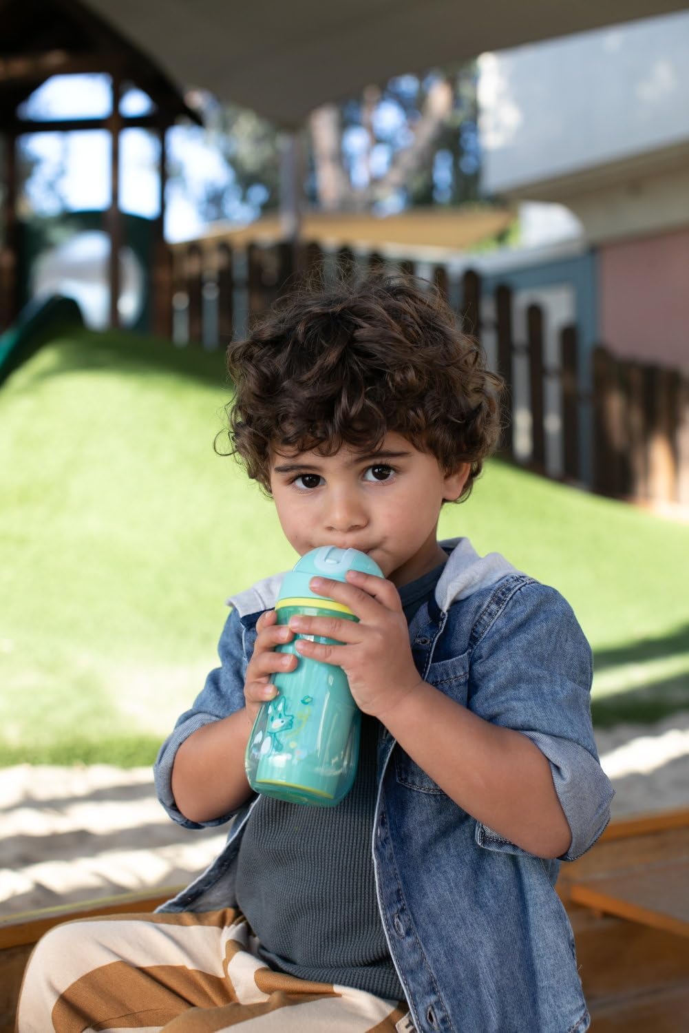 Chicco Sport Cup - Bicchiere Antigoccia Termico 266 ml, Azzurro - immagine 7