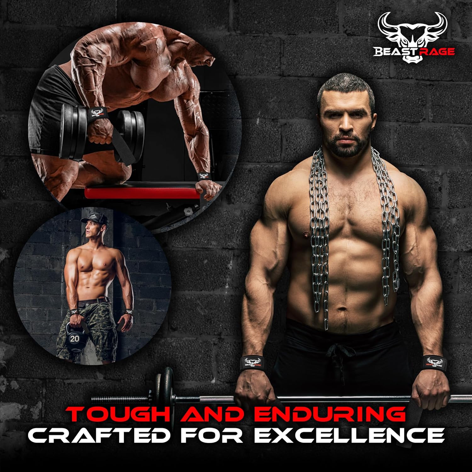 Beast Rage Straps Palestra Imbottite - immagine 4