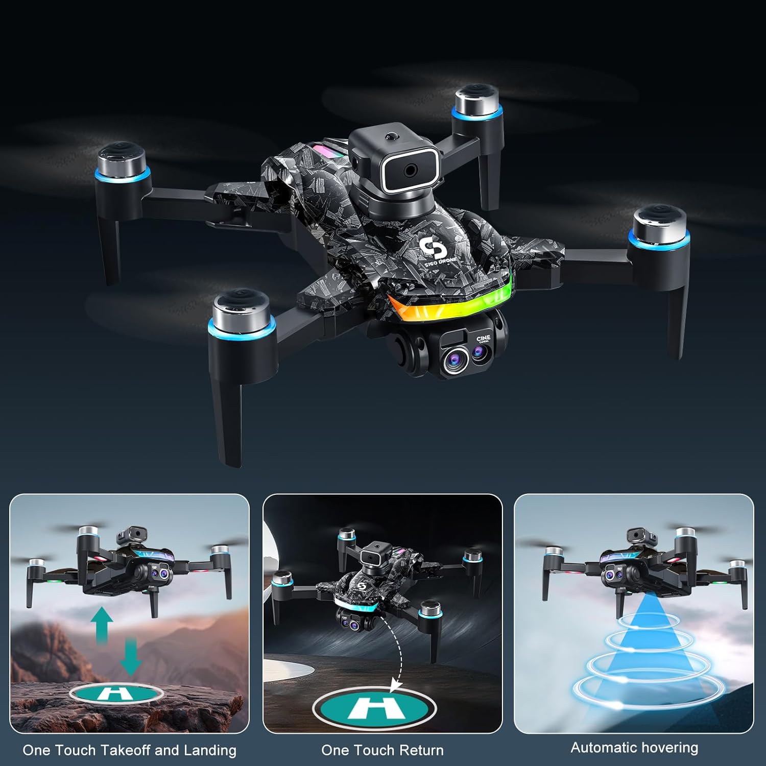 Obest Drone con Fotocamera 1080P Dual Camera - immagine 3