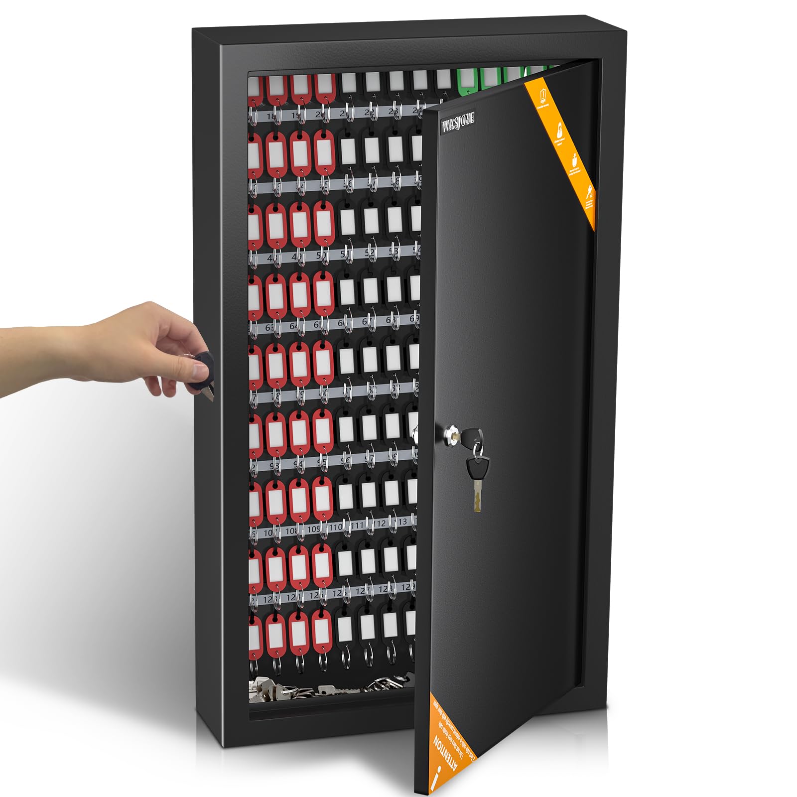 Wasjoye Armadietto per Chiavi in Acciaio 225 Tasti