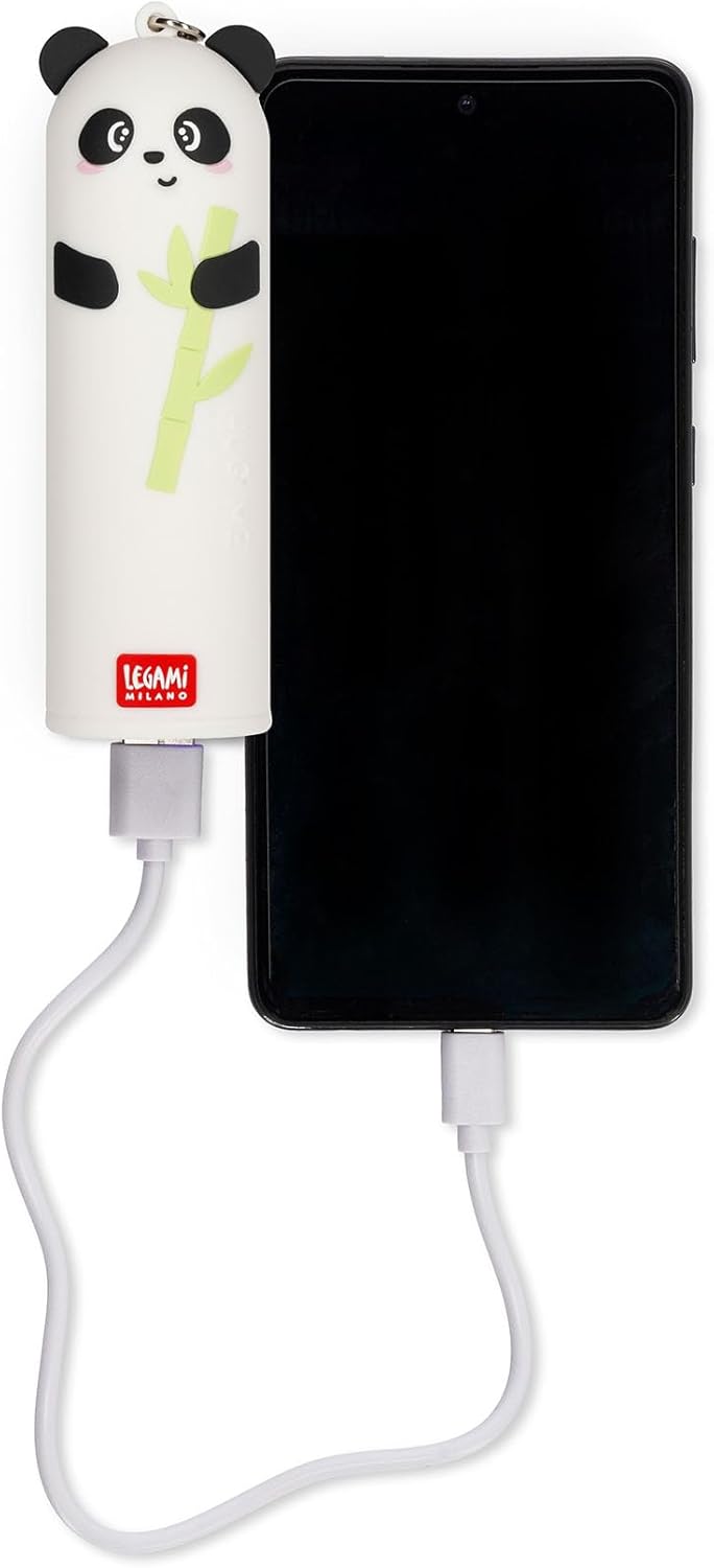 Legami - Caricabatteria Portatile My Super Power, Panda - immagine 2