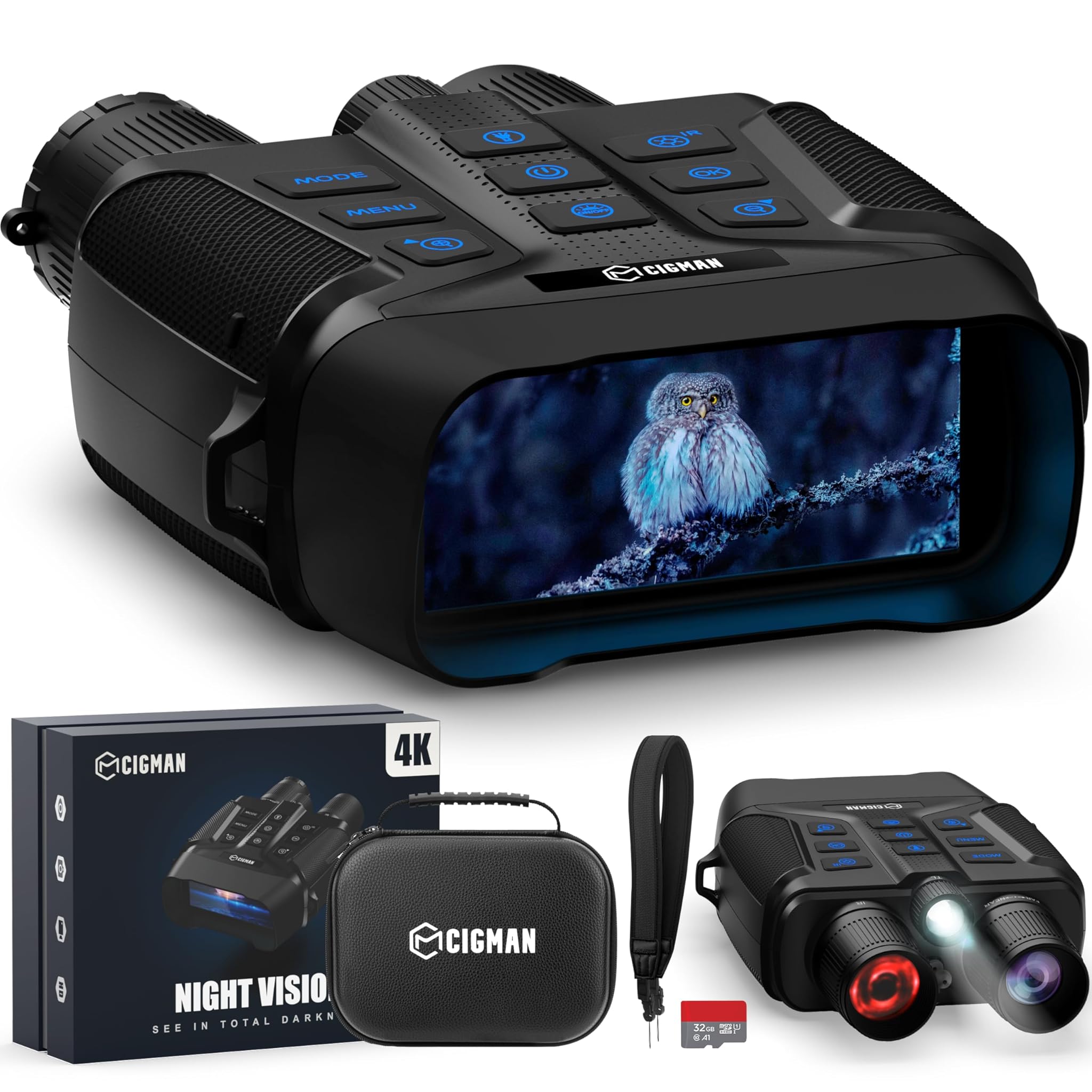 Cigman 4K Binocolo Visore Notturno 600M