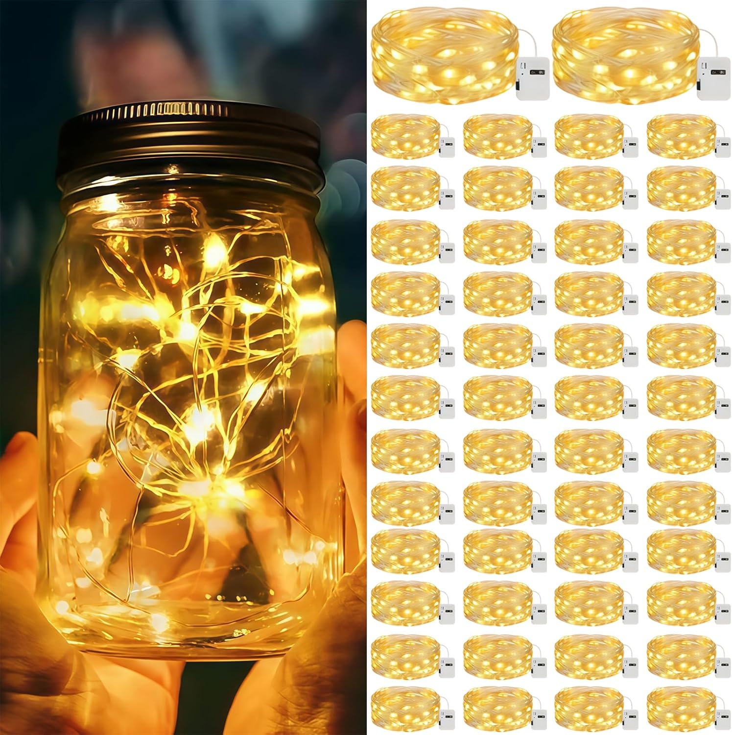 30 Luci LED a Batteria 2m (50 Pezzi) - immagine 1