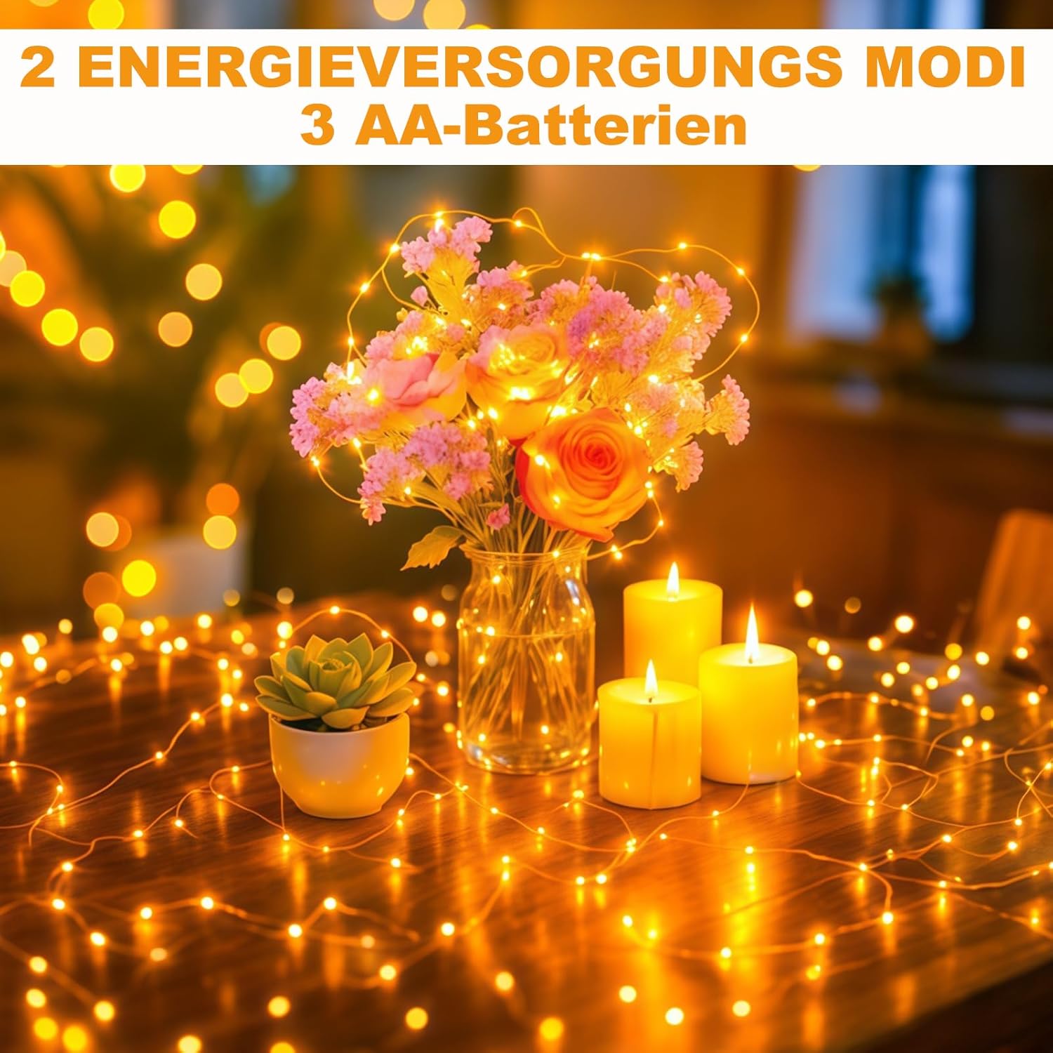 30 Luci LED a Batteria 2m (50 Pezzi) - immagine 5