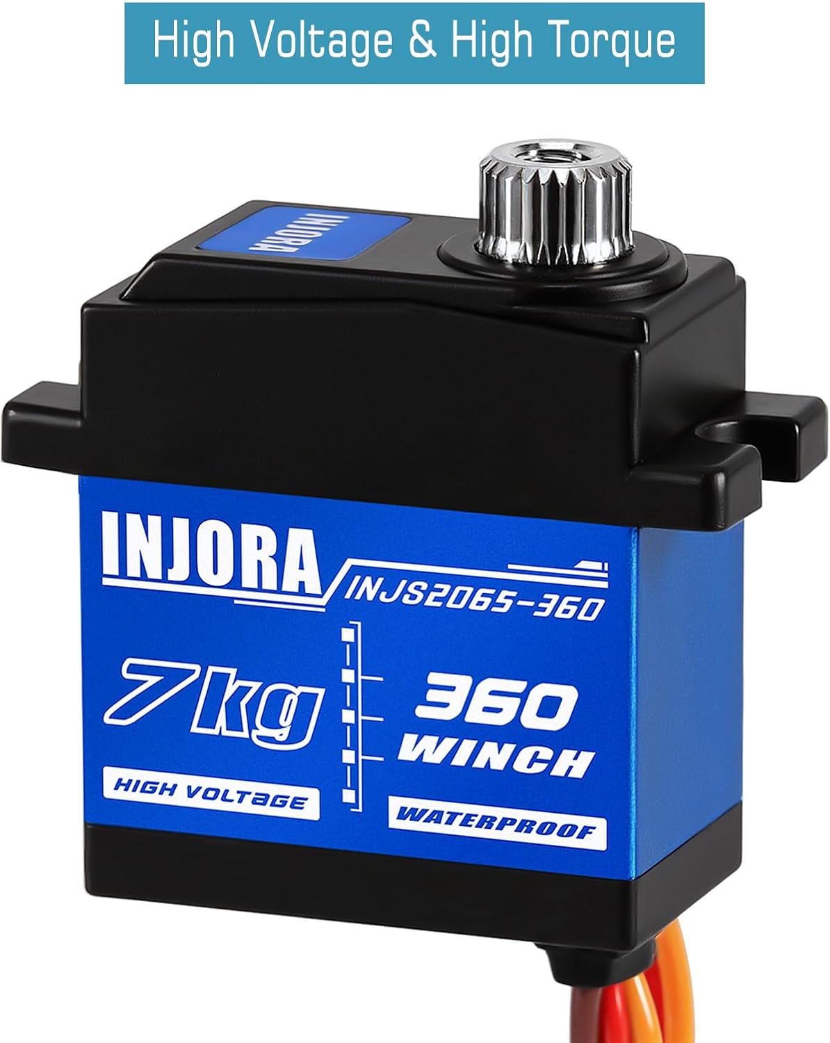 INJORA INJS2065-360 - Kit Servo Verricello e Gru 7KG - immagine 2