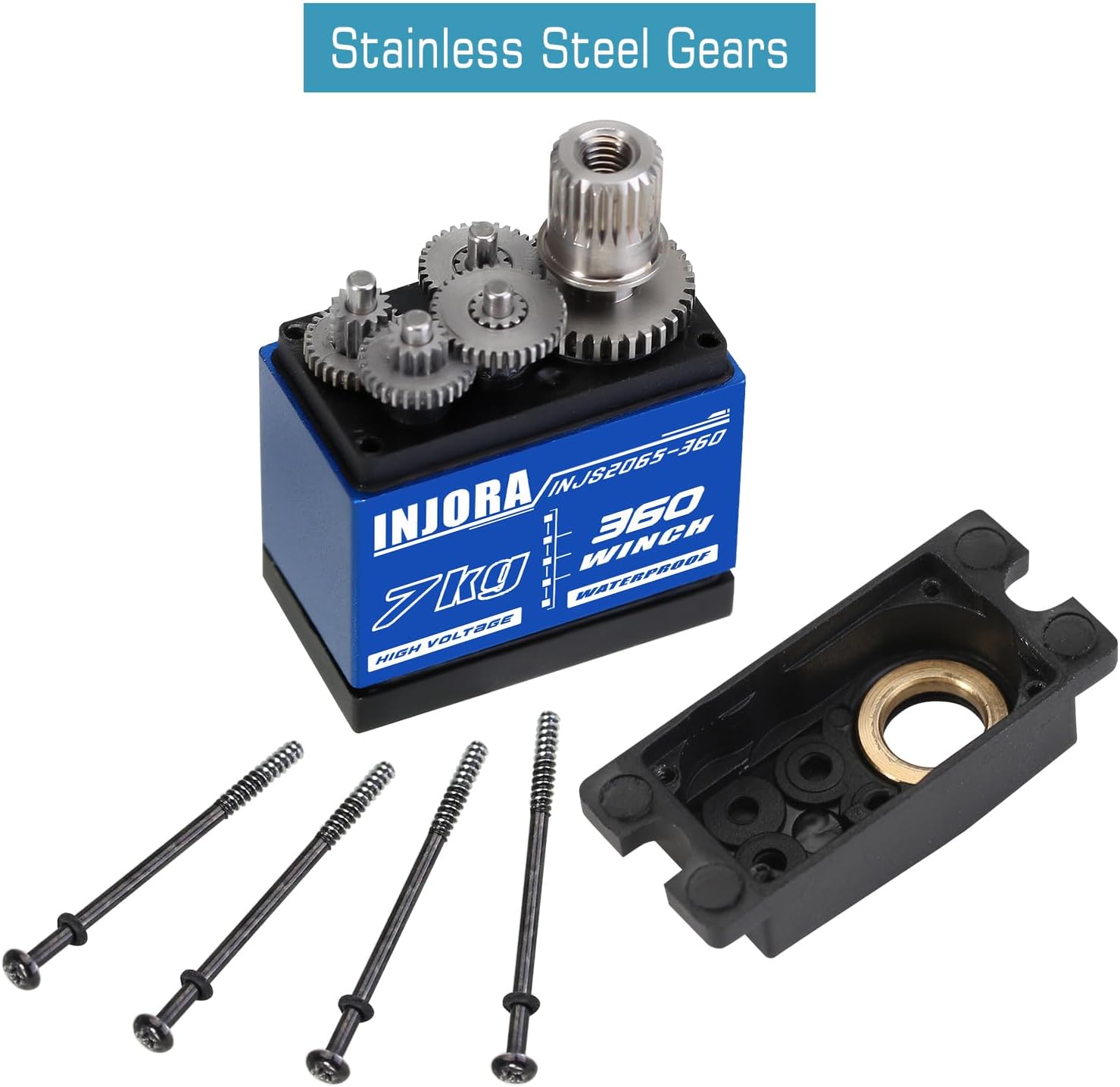 INJORA INJS2065-360 - Kit Servo Verricello e Gru 7KG - immagine 5