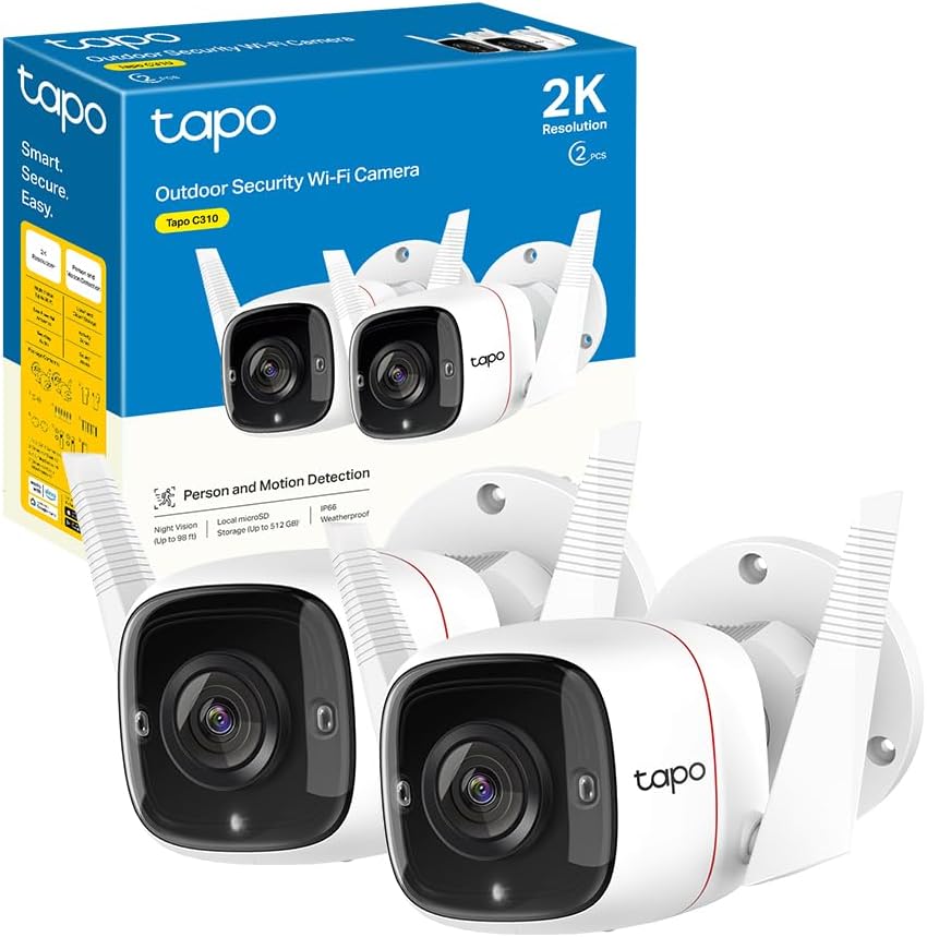 TP-Link Tapo C310P2 - Telecamera Wi-Fi Esterno UHD 3MP (2 Pezzi) - immagine 1
