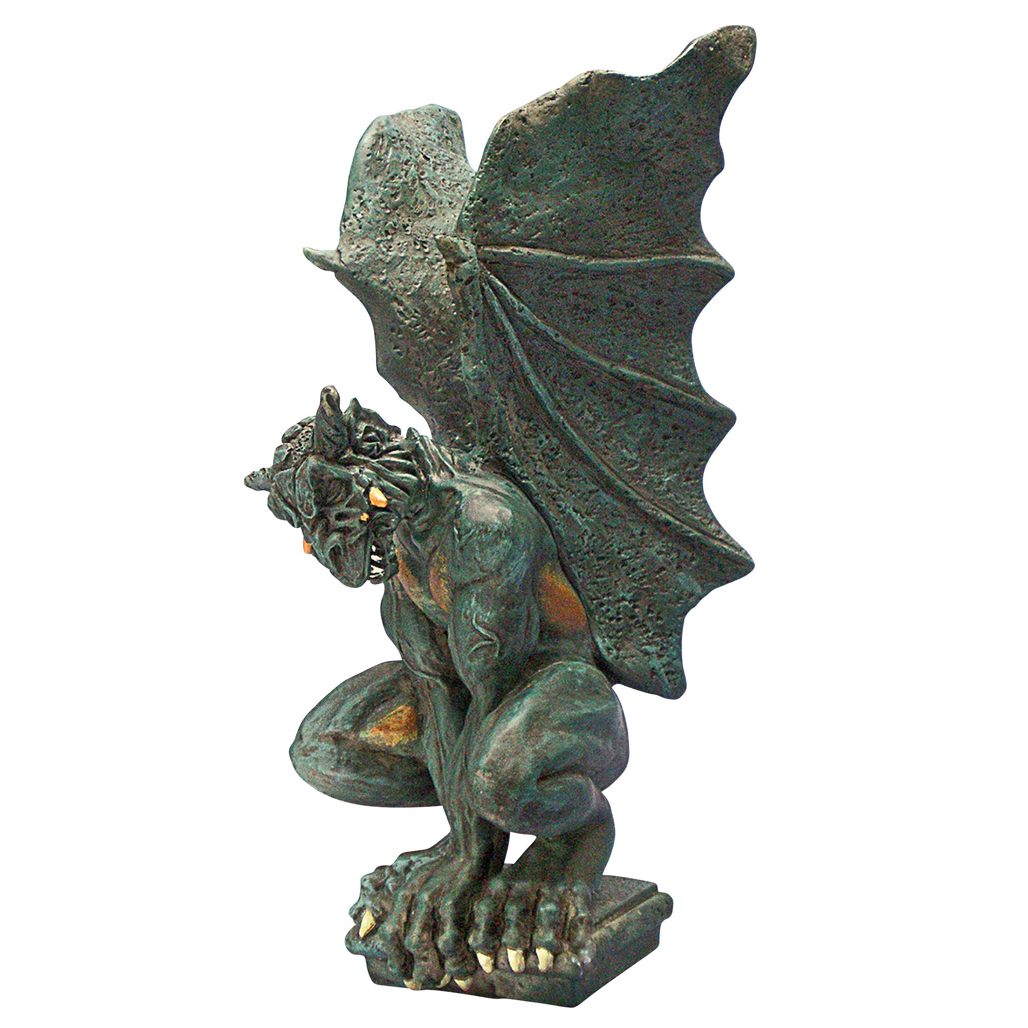 Design Toscano PD1570 Statua Talisman Gargoyle, Verde