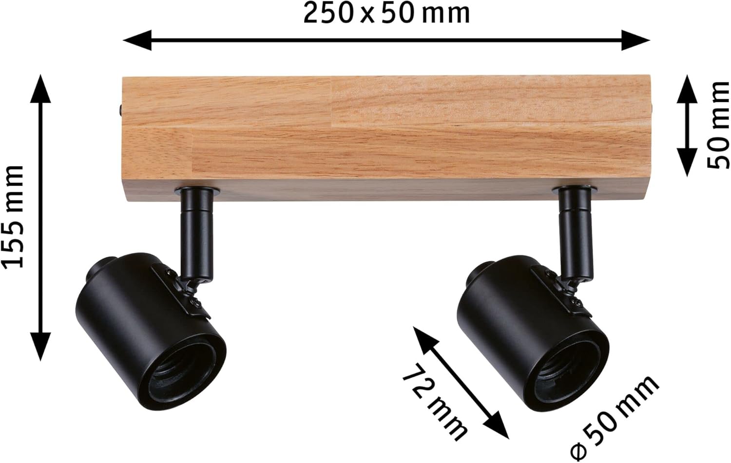 Paulmann 66771 Proiettore Arvid 2 Luci E27 - immagine 4