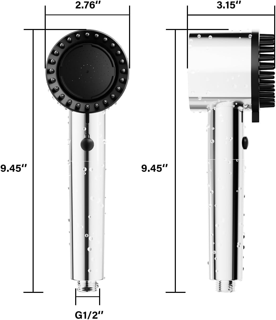 Cobbe Soffione Doccia con Filtro a 20 Fasi, Cromo - immagine 3