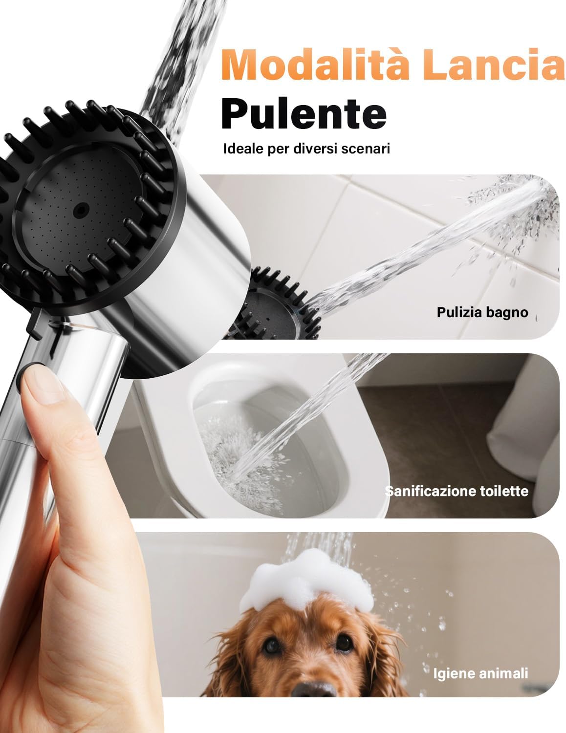 Cobbe Soffione Doccia con Filtro a 20 Fasi, Cromo - immagine 7