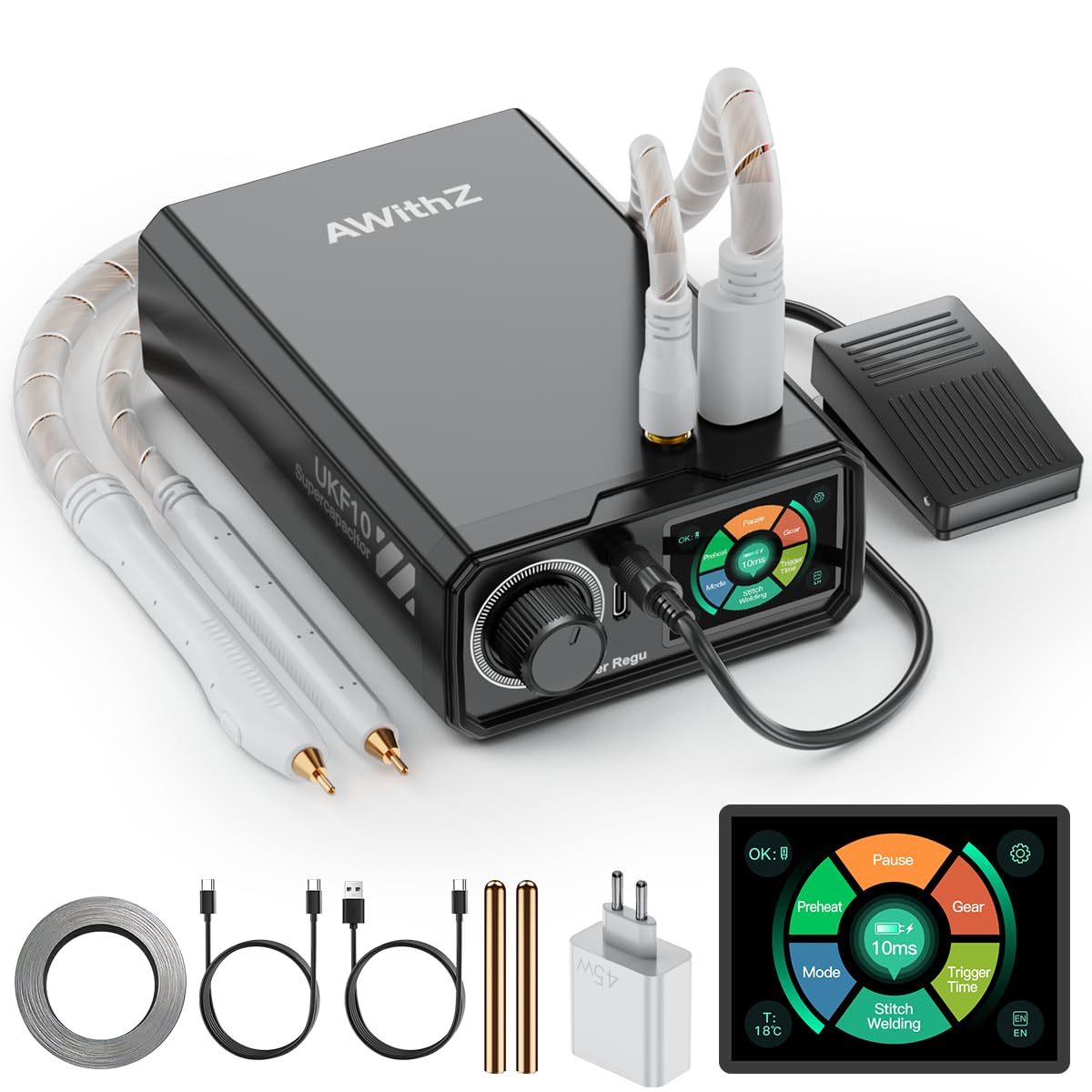 AWithZ Saldatrice a punti per batterie 10,2KW