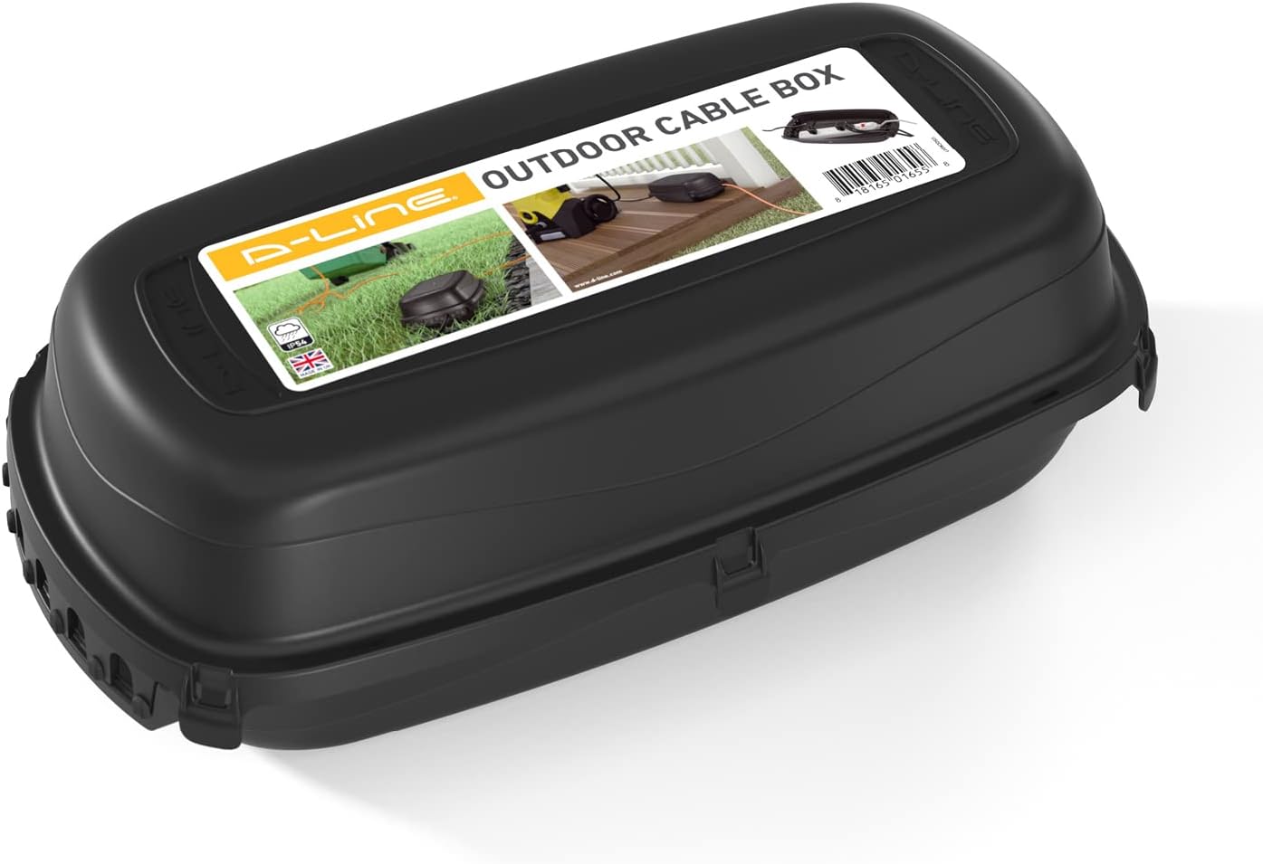 D-line Cassetta per Cavi per Esterni IP54, Nero - immagine 4