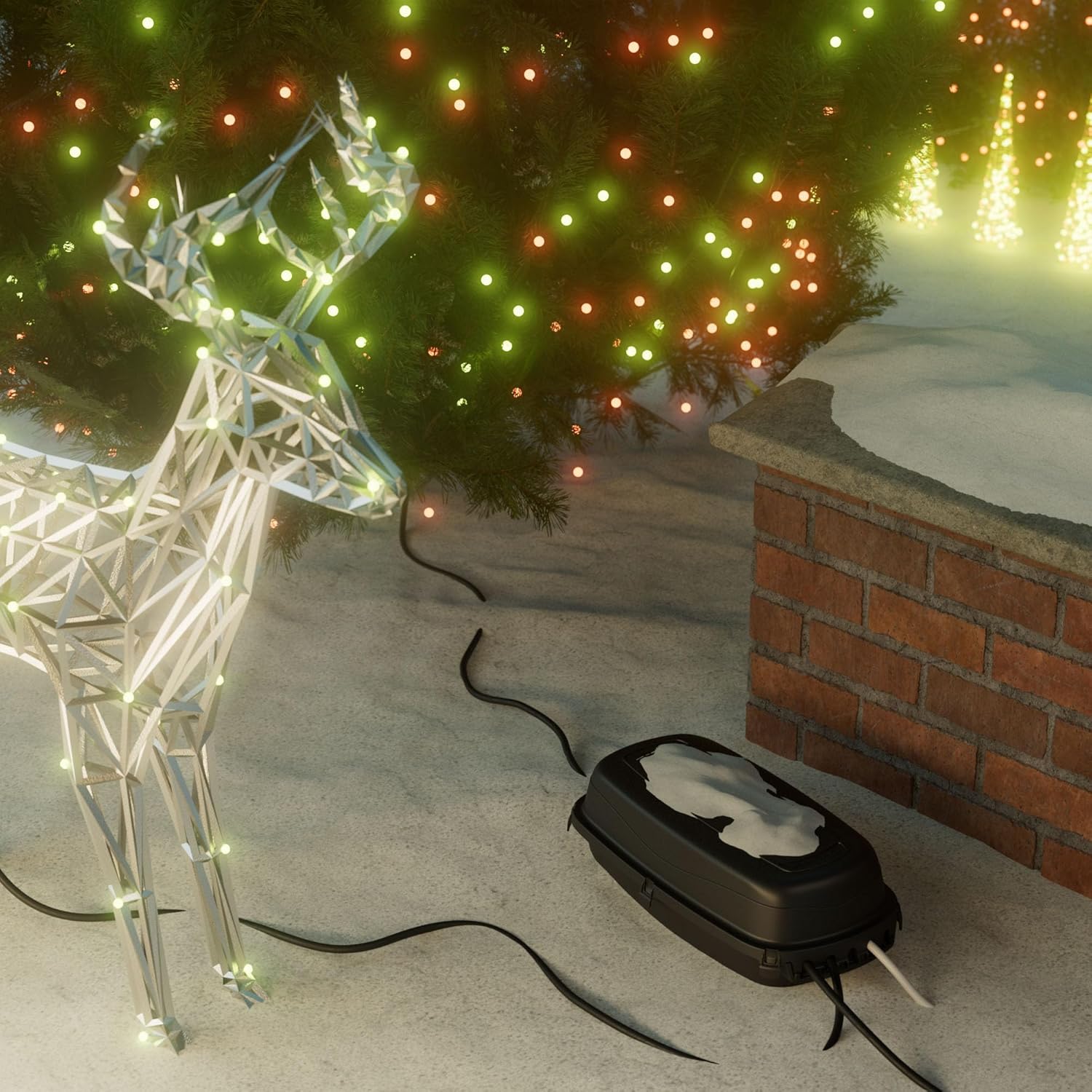 D-line Cassetta per Cavi per Esterni IP54, Nero - immagine 7