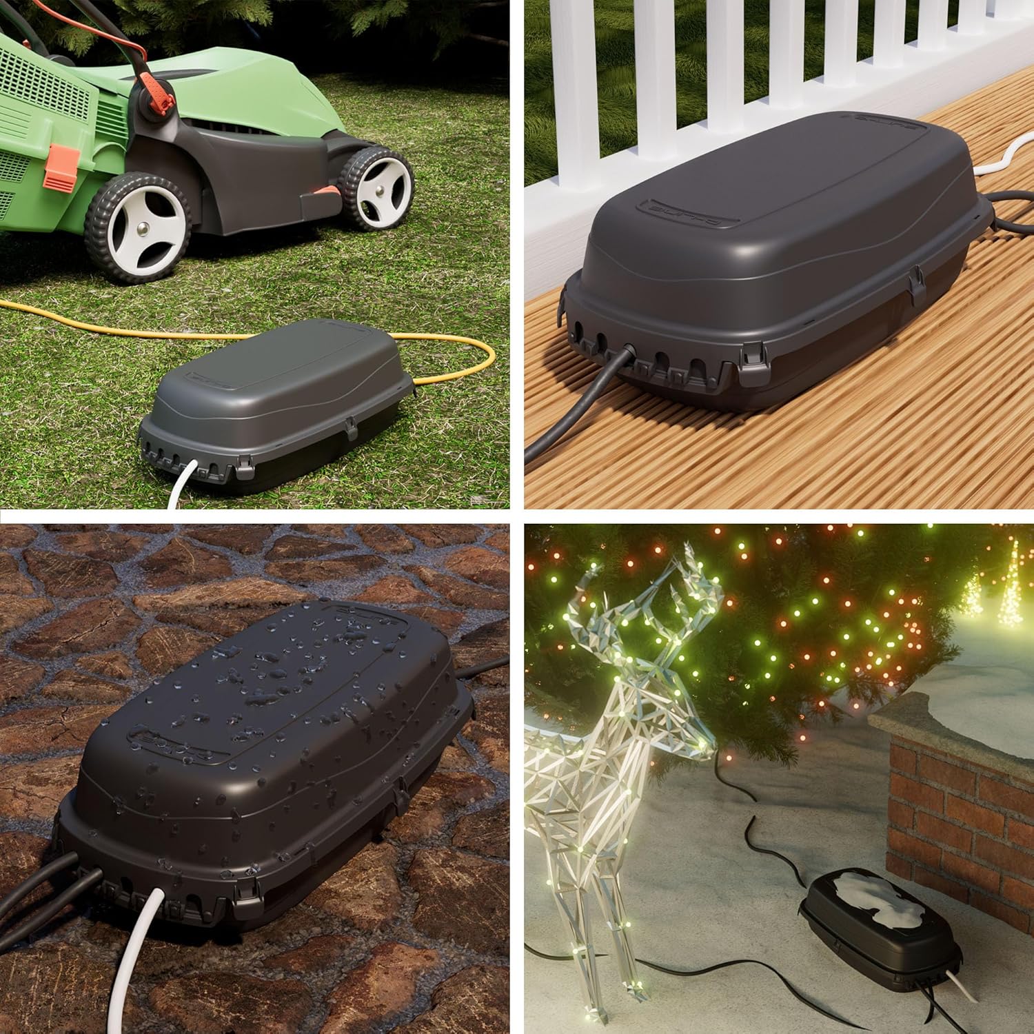 D-line Cassetta per Cavi per Esterni IP54, Nero - immagine 8