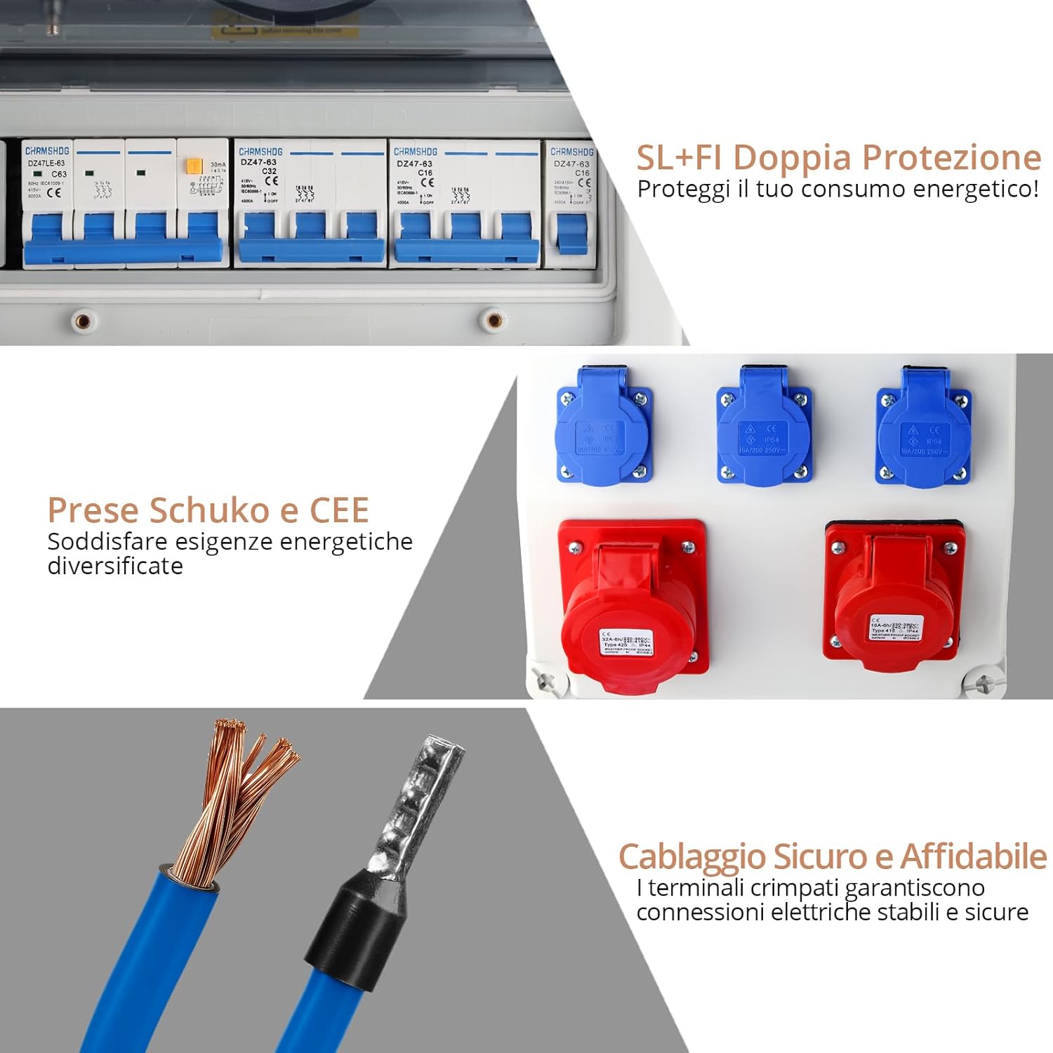 Kamtop Distribuitore di Energia IP66 con LS+FI - immagine 4