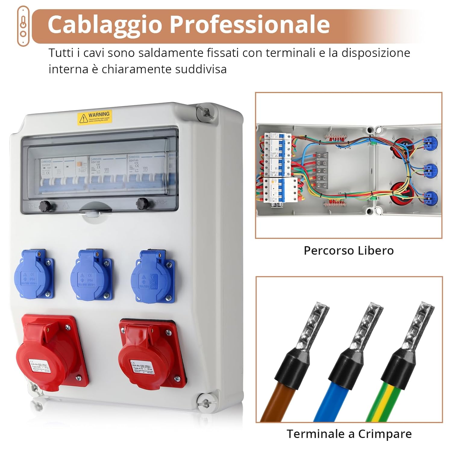 Kamtop Distribuitore di Energia IP66 con LS+FI - immagine 5