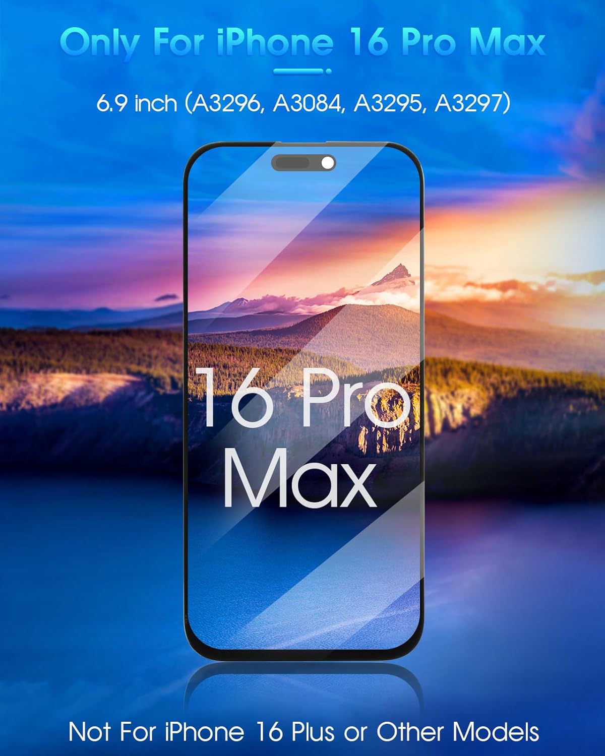 ARSSLY Display LCD per iPhone 16 Pro Max, Nero Incell - immagine 2