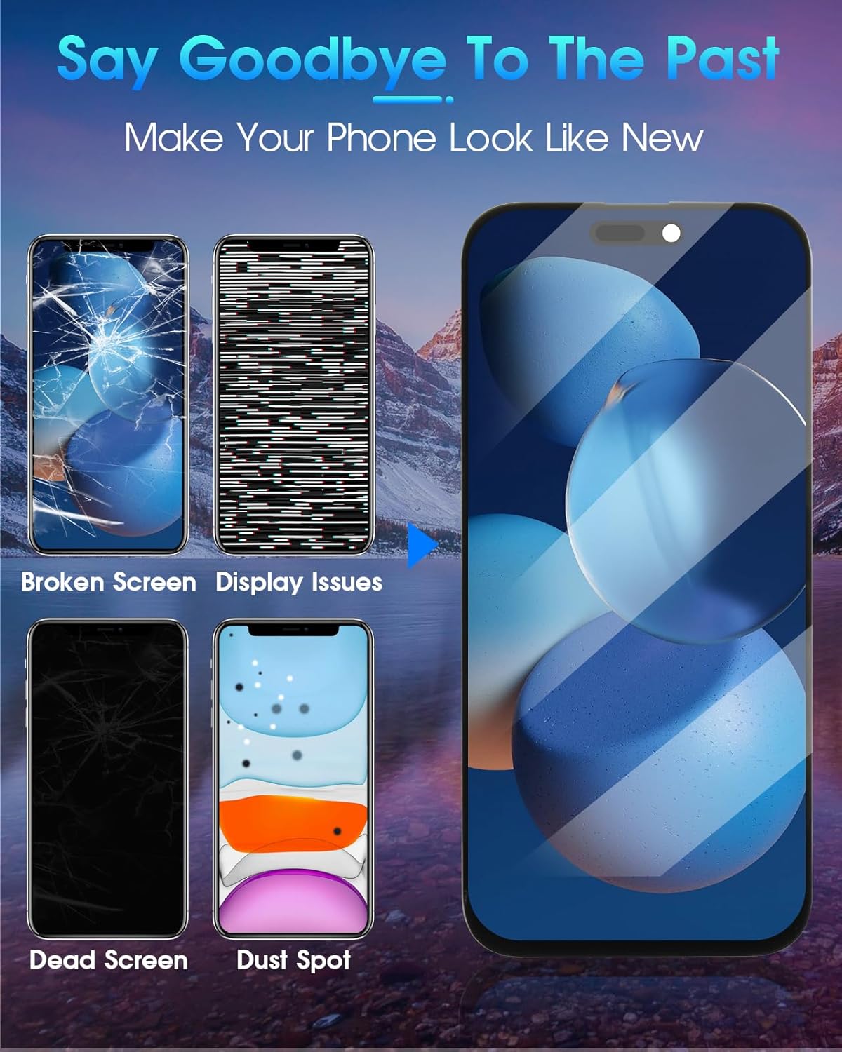 ARSSLY Display LCD per iPhone 16 Pro Max, Nero Incell - immagine 5