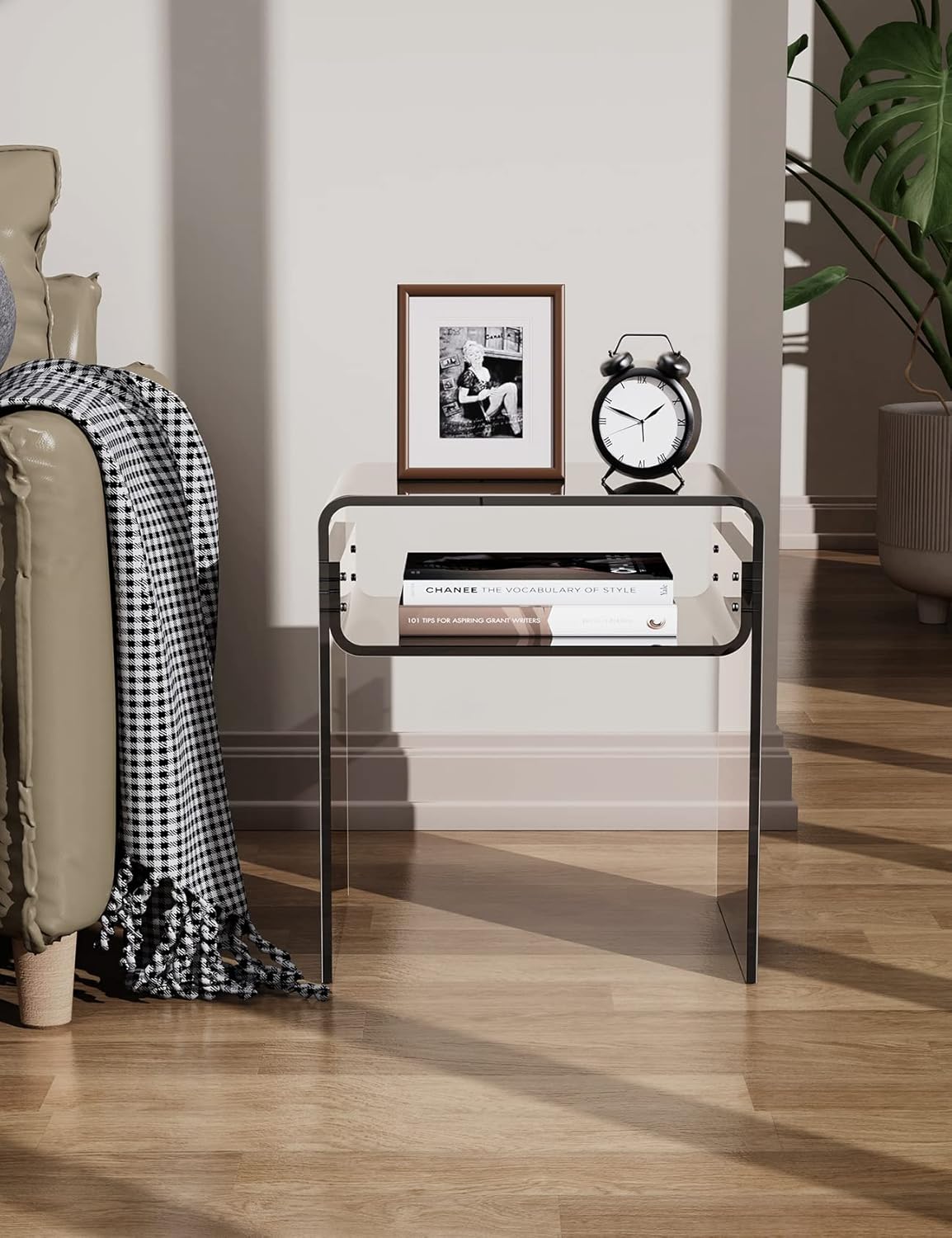 Solaround Tavolino Salotto Acrilico Cristallo, Nero - immagine 4