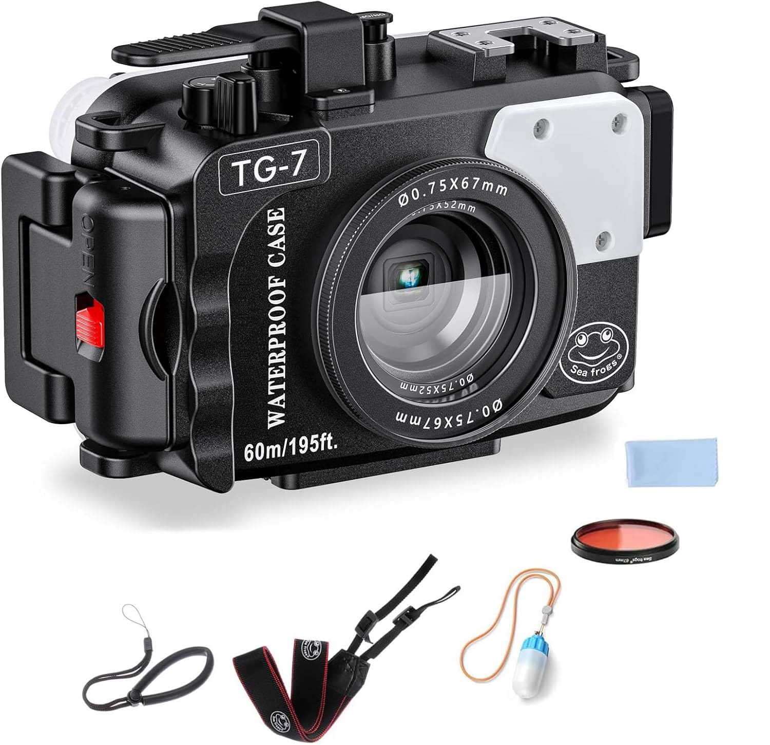 Sea Frogs Alloggiamento Subacqueo per Olympus TG-7